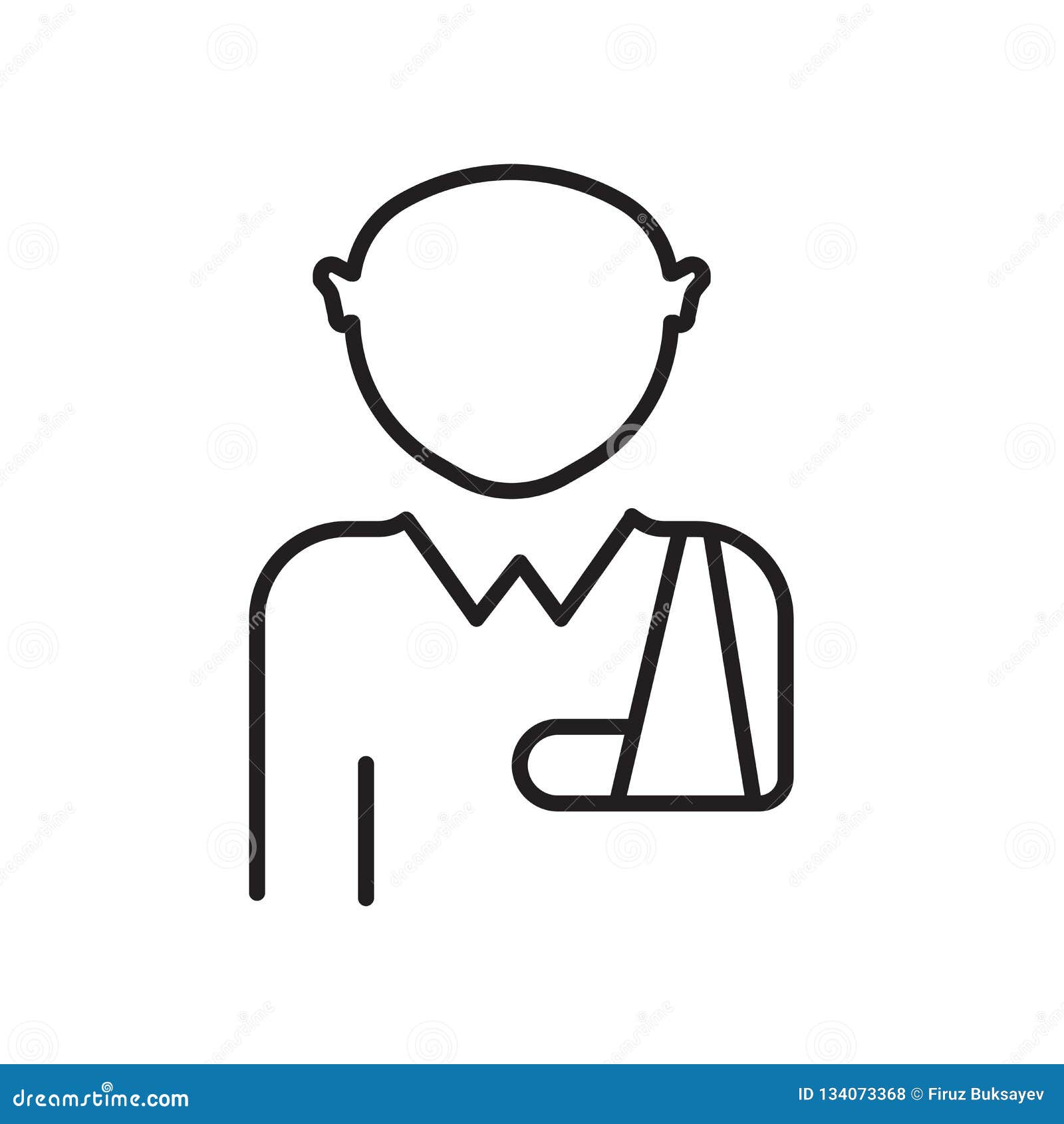 Sling Icon Vector Isolated on White Background, Sling Sign , Sign and