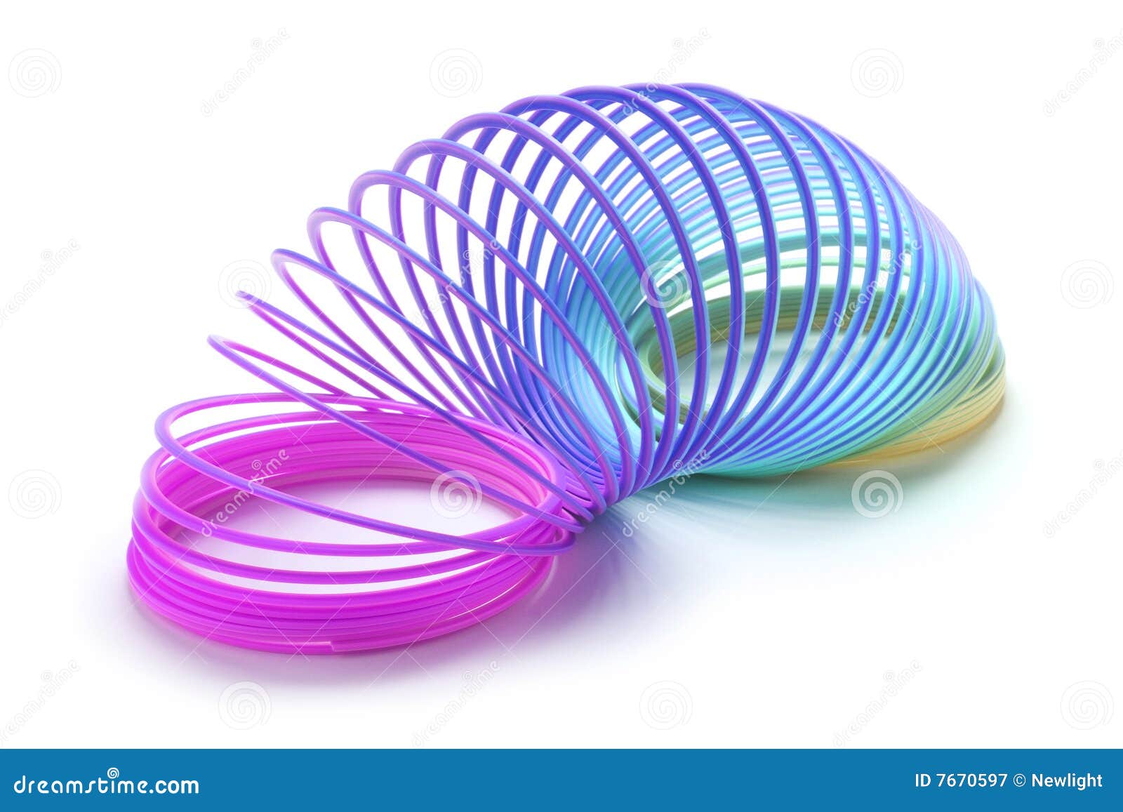 Slinky editorial photography. Image of cutout, white, color 7670597