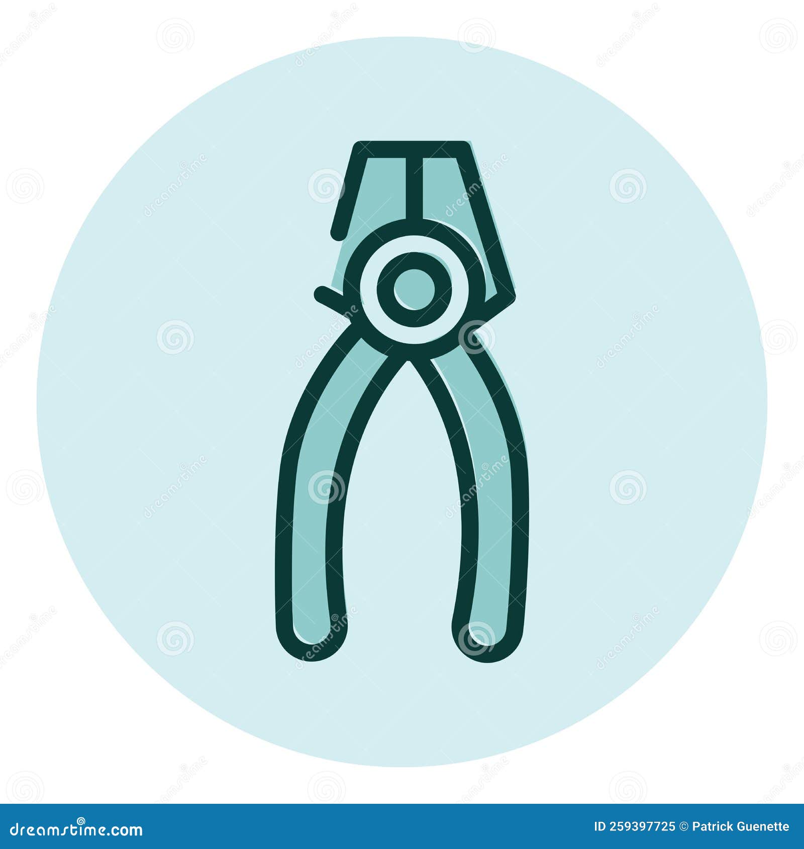 Slip Joint Plier Clipart Vector Black Outline Drawing CartoonDealer