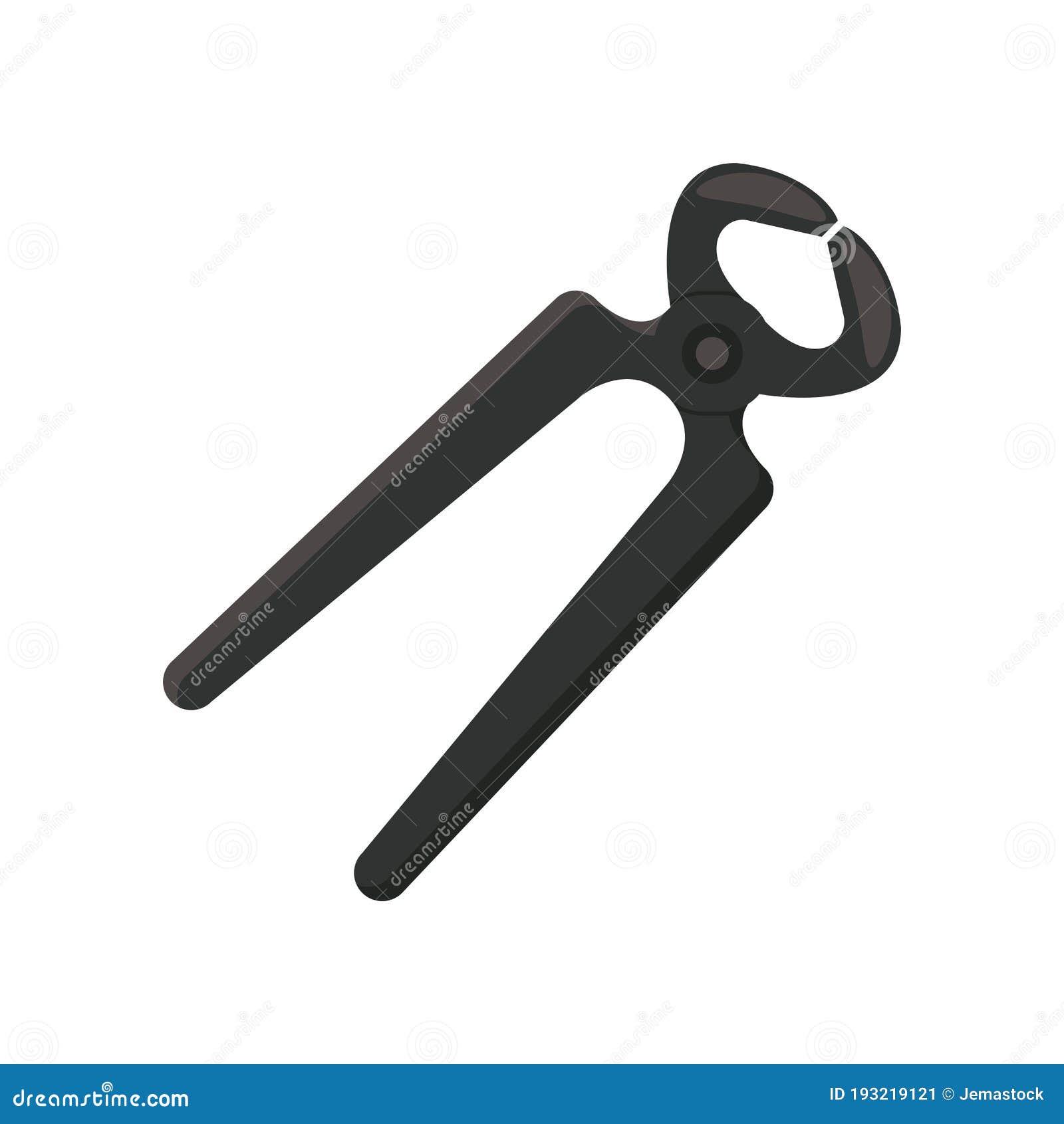 Slip Joint Pliers Tool Flat Style Icon Stock Vector Illustration of