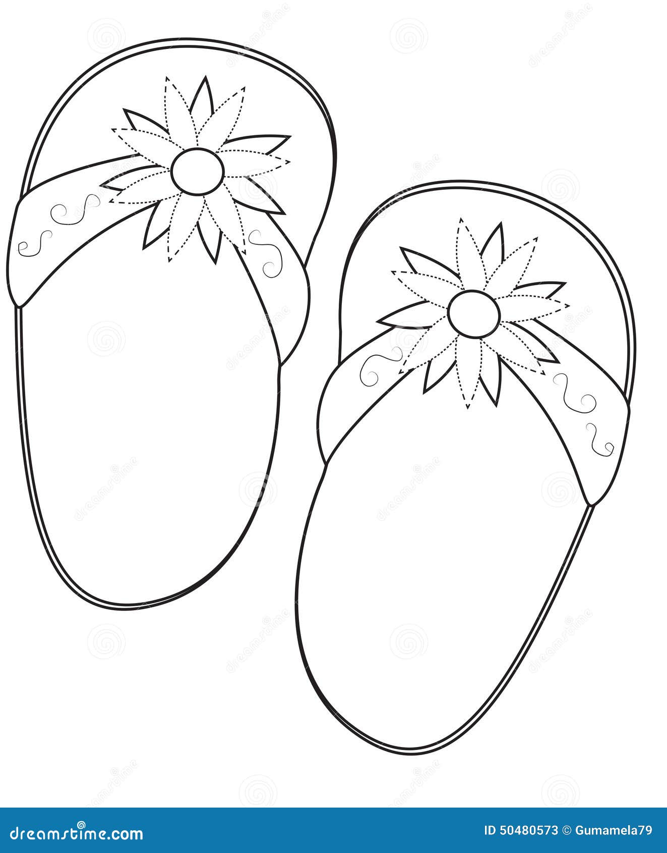 Slipper Coloring Pages 4