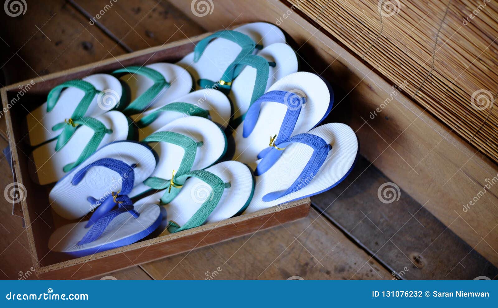 Slippers for Sale for the Tourist Stock Photo - Image of indoor, junk ...