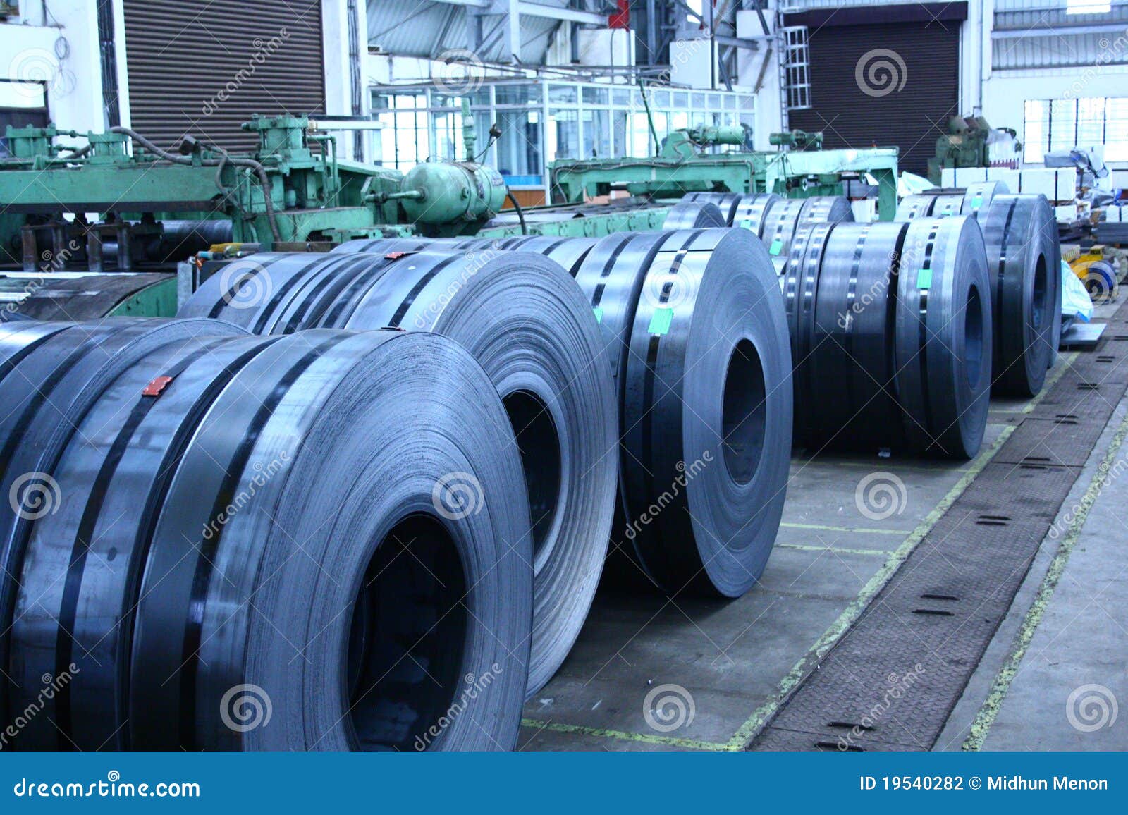 slitted coils stored for manufacturing