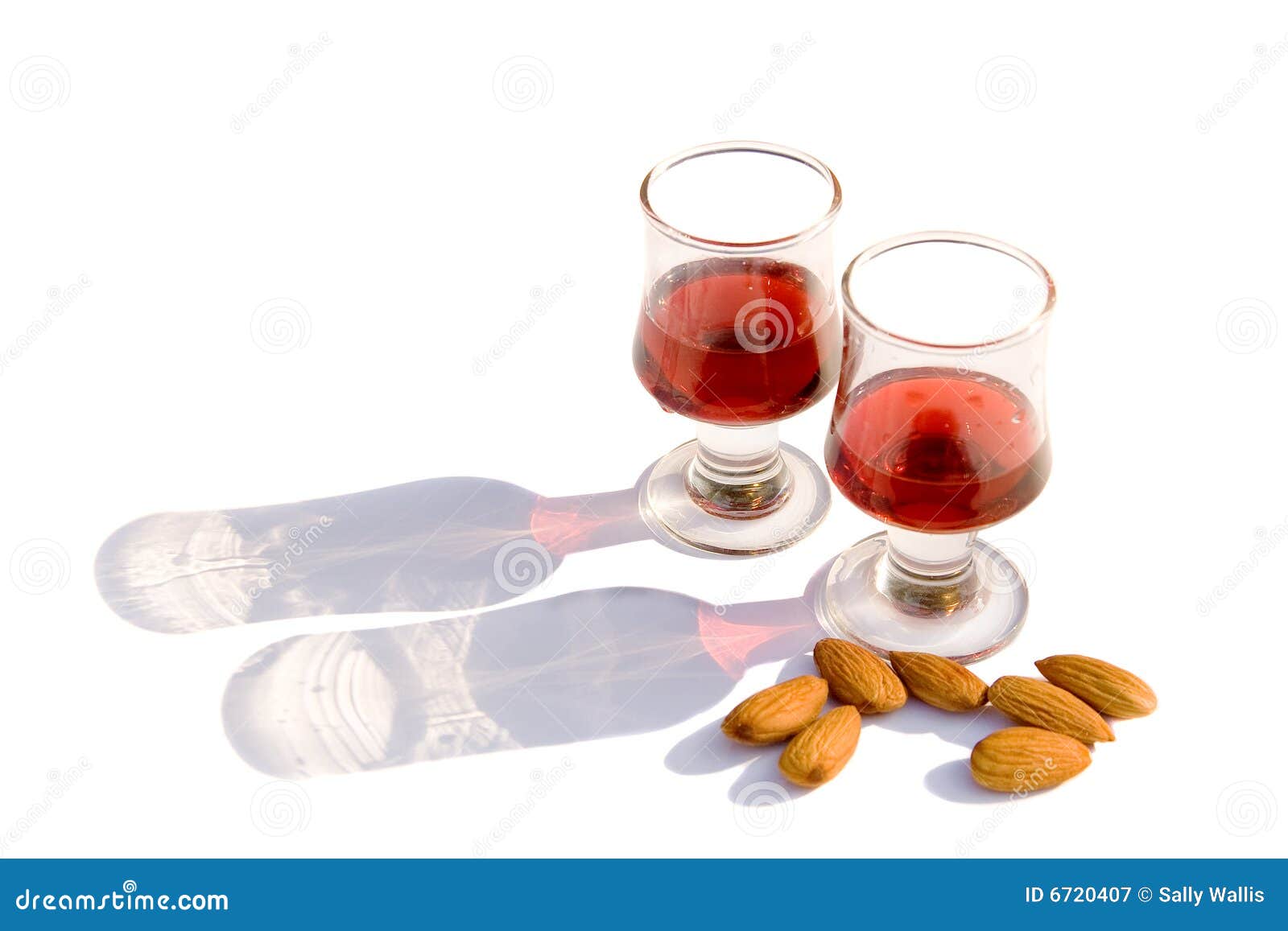 Sloe Gin & Almonds stock image. Image of shadows, strong 6720407