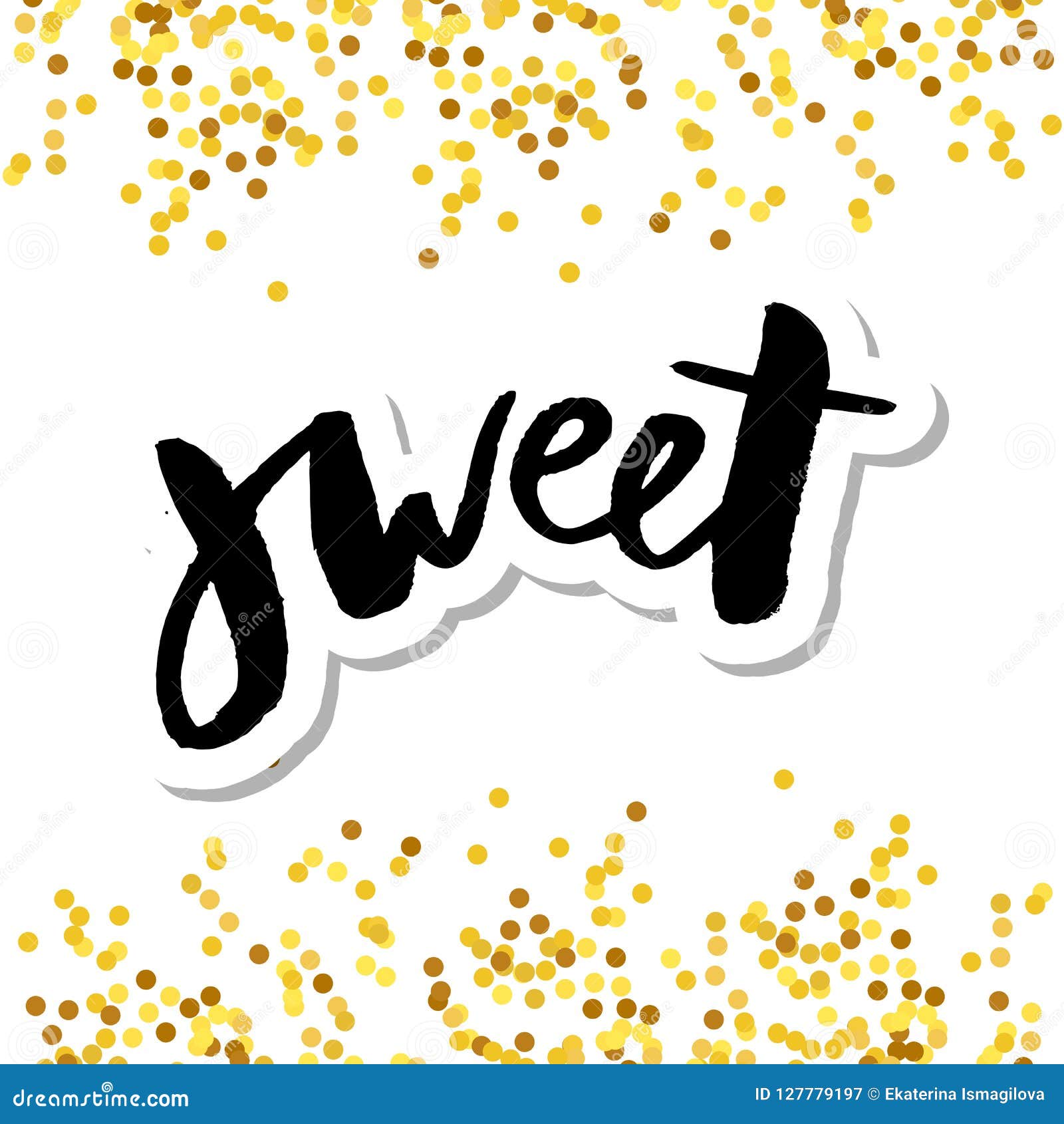 Slogan Sweet Phrase Graphic Vector Print Fashion Lettering Calligraphy