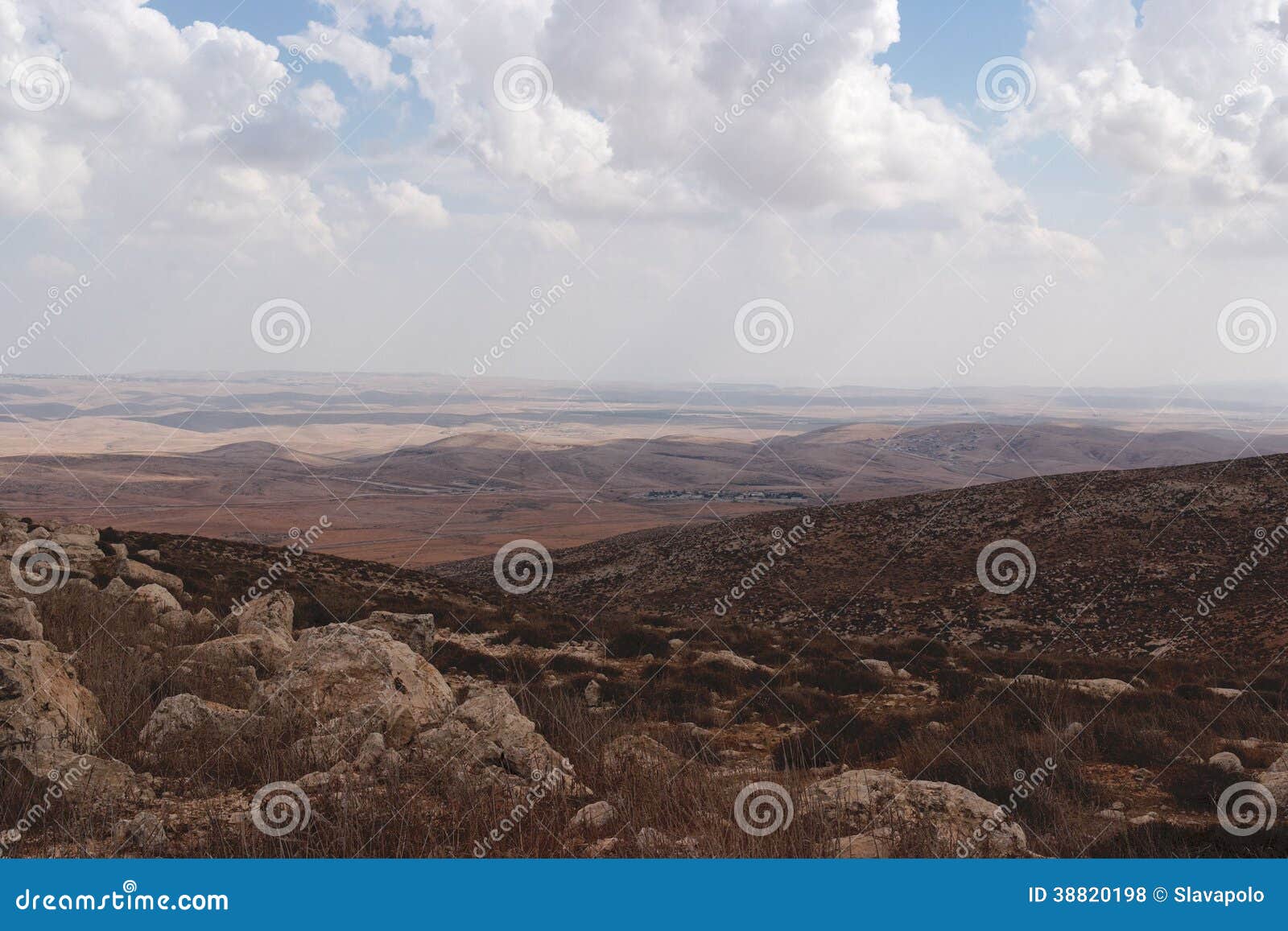 slopes of hebron mountain with negev desert