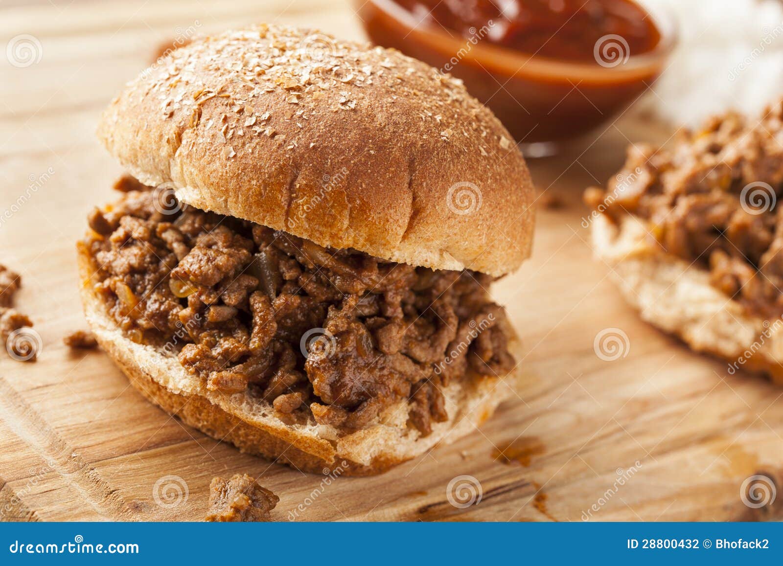 Sloppy Barbecue Beef Sandwich Stock Photo Image of beef, tasty 28800432