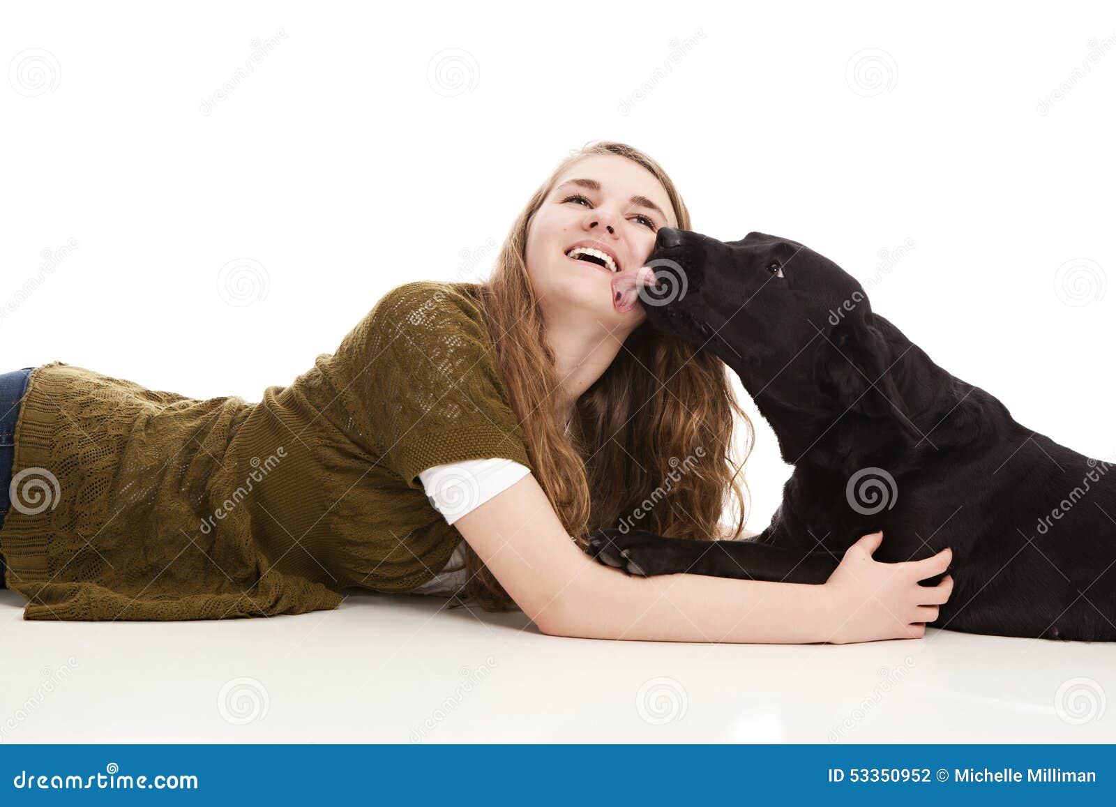 Sloppy Wet Kiss Stock Photo Image Of Love Guide Happy 53350952