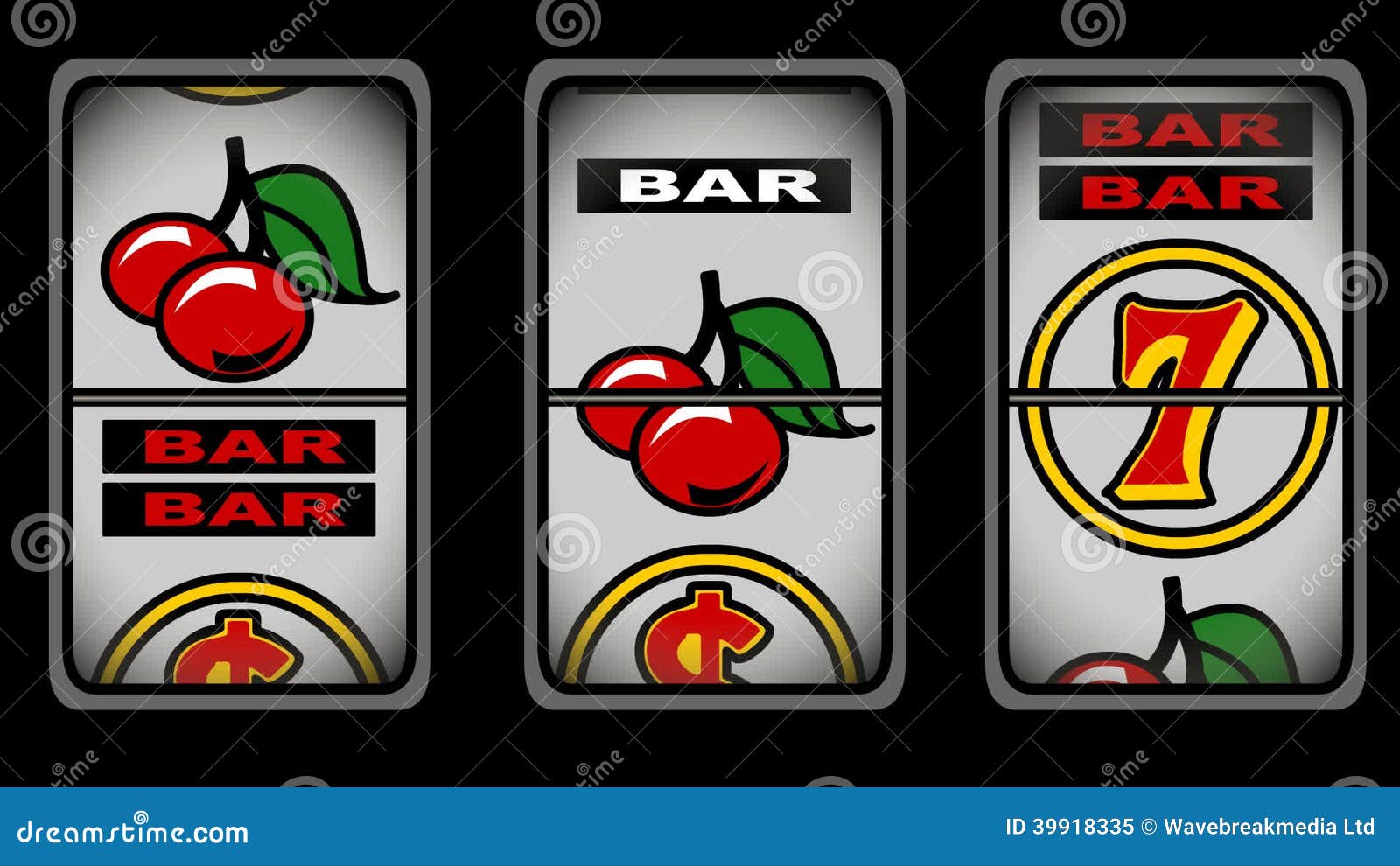 Slot Machine Animation stock video. Video of number, addiction - 39918335