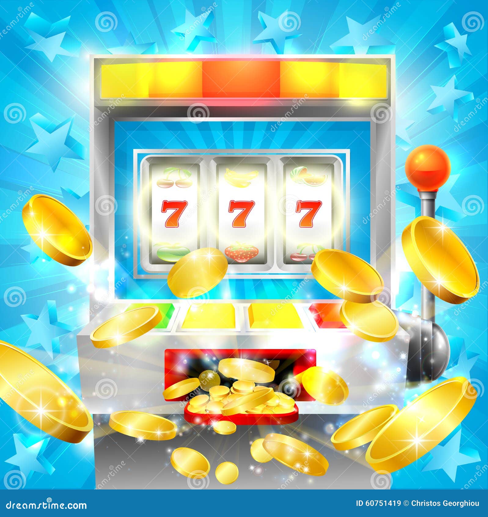 Slot Machine Casino Jackpot Cartoon Vector Cartoondealer Com