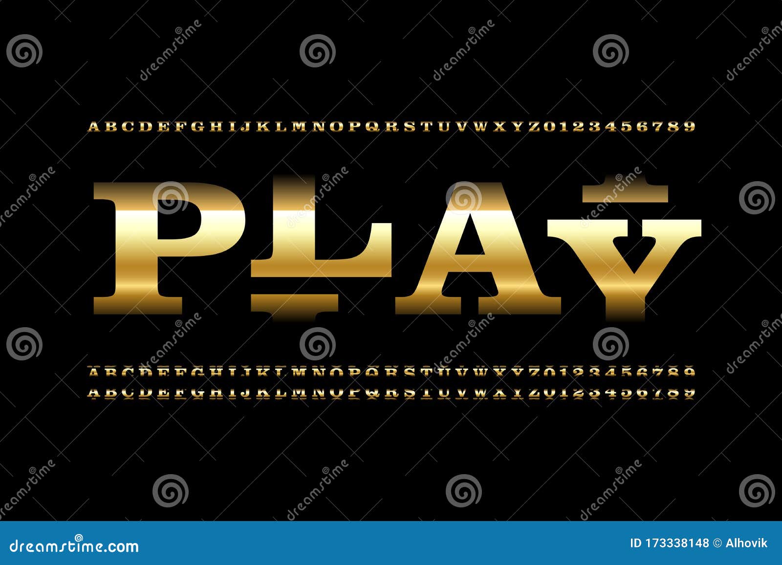 Slot machine style font stock vector. Illustration of leisure 173338148