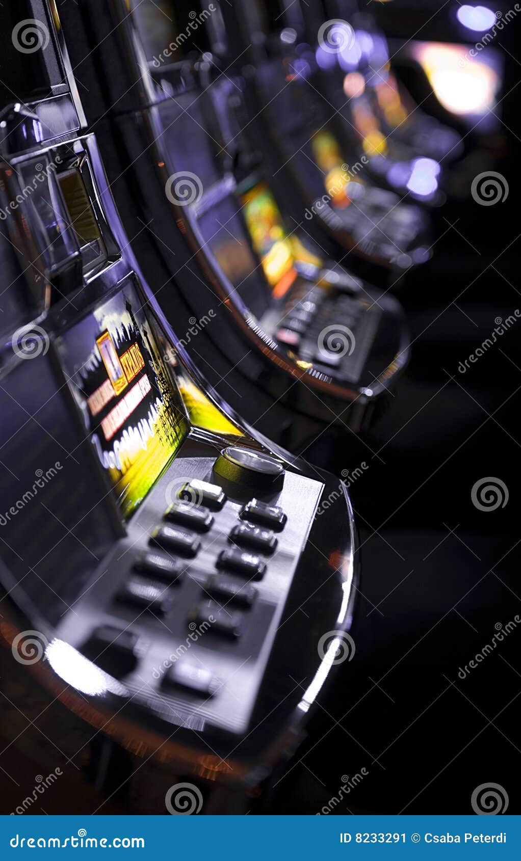 Slot machines stock image. Image of business, armed, fortune 8233291