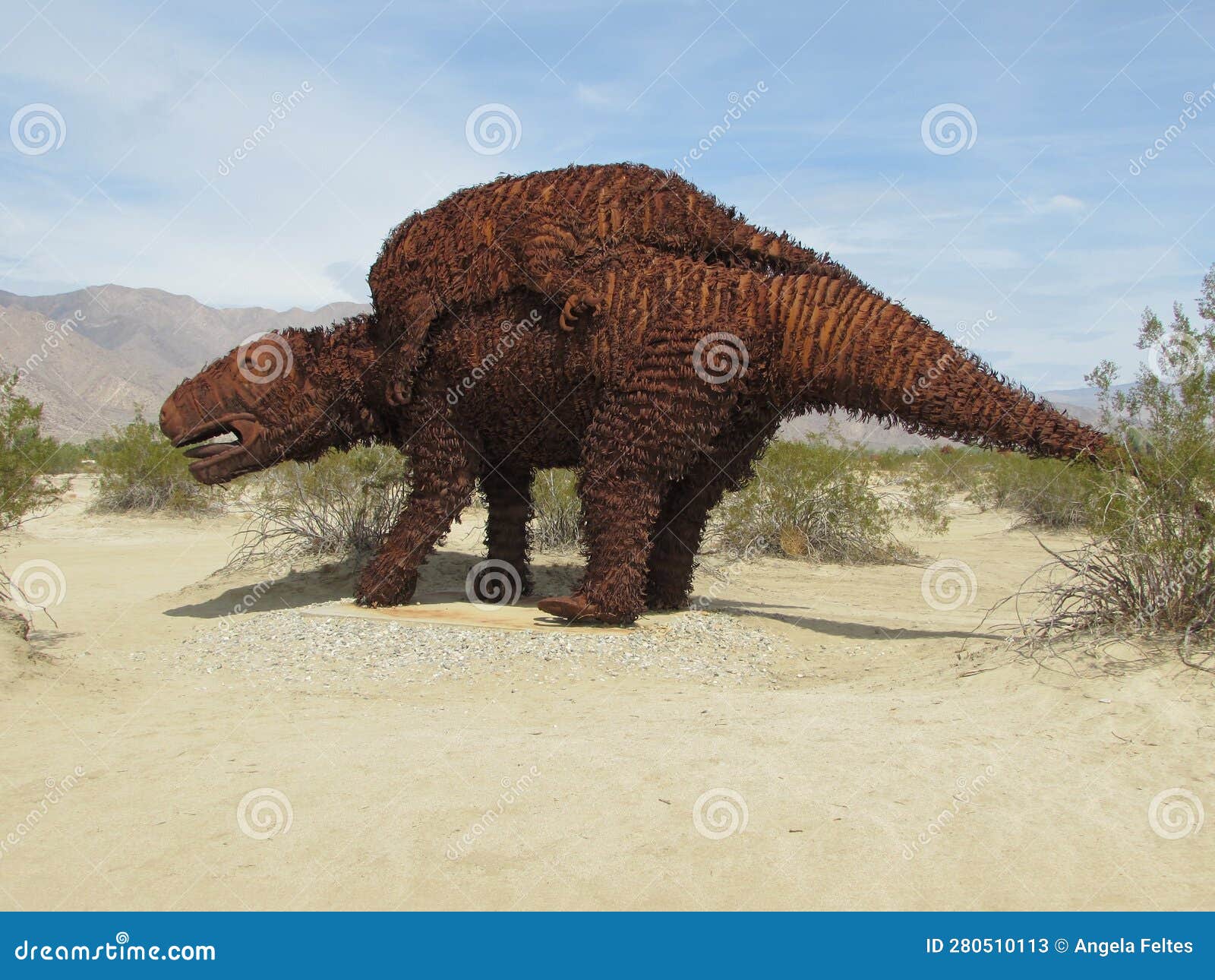 sloth at galleta meadows in borrego springs california