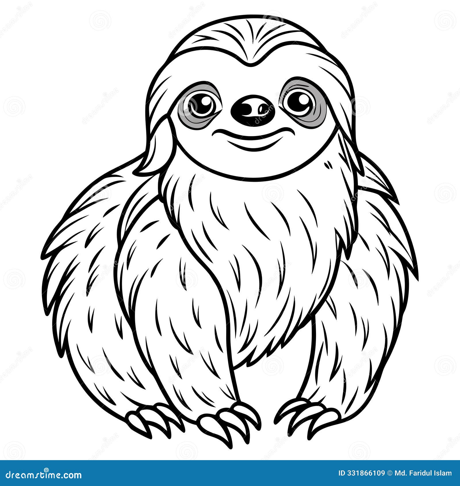 sloth line art, sloth  , sloth sketch, sloth drawing, sloth outline, sloth silhouette, lazy sloth, ai generated