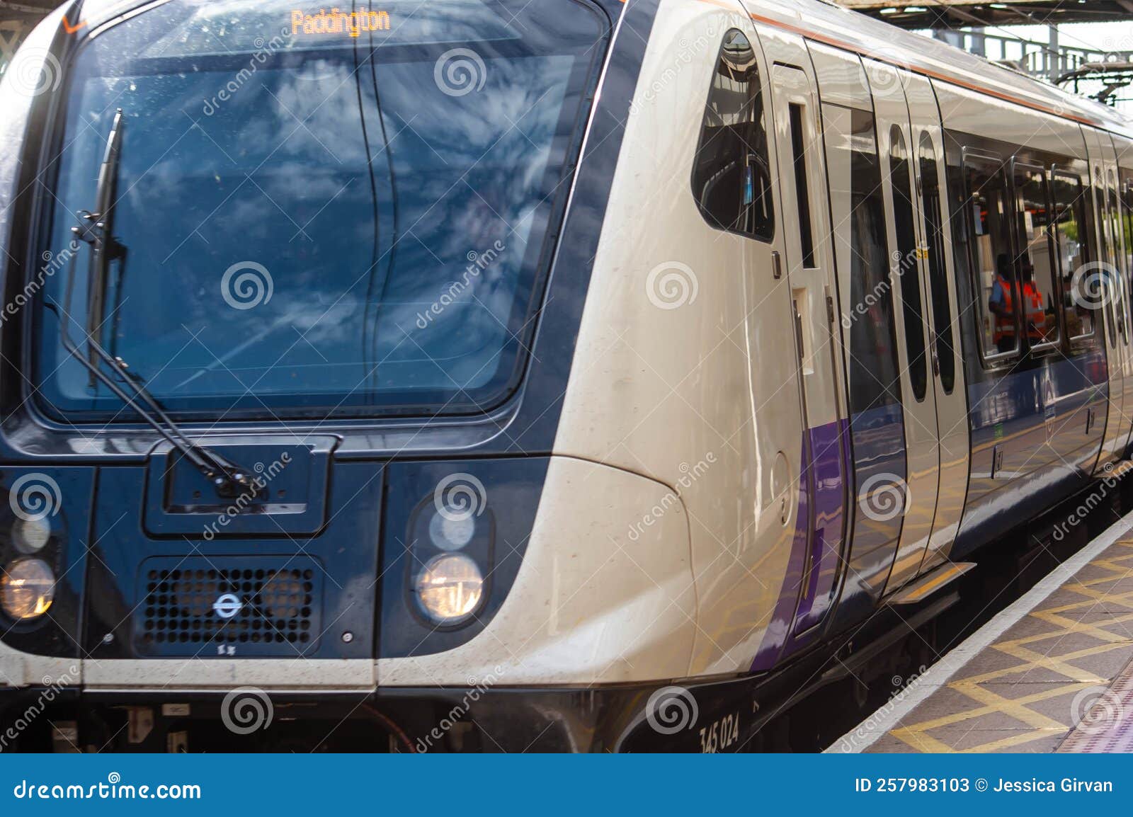 SLOUGH, ENGLAND 11 September 2022 Elizabeth Line Train at Slough