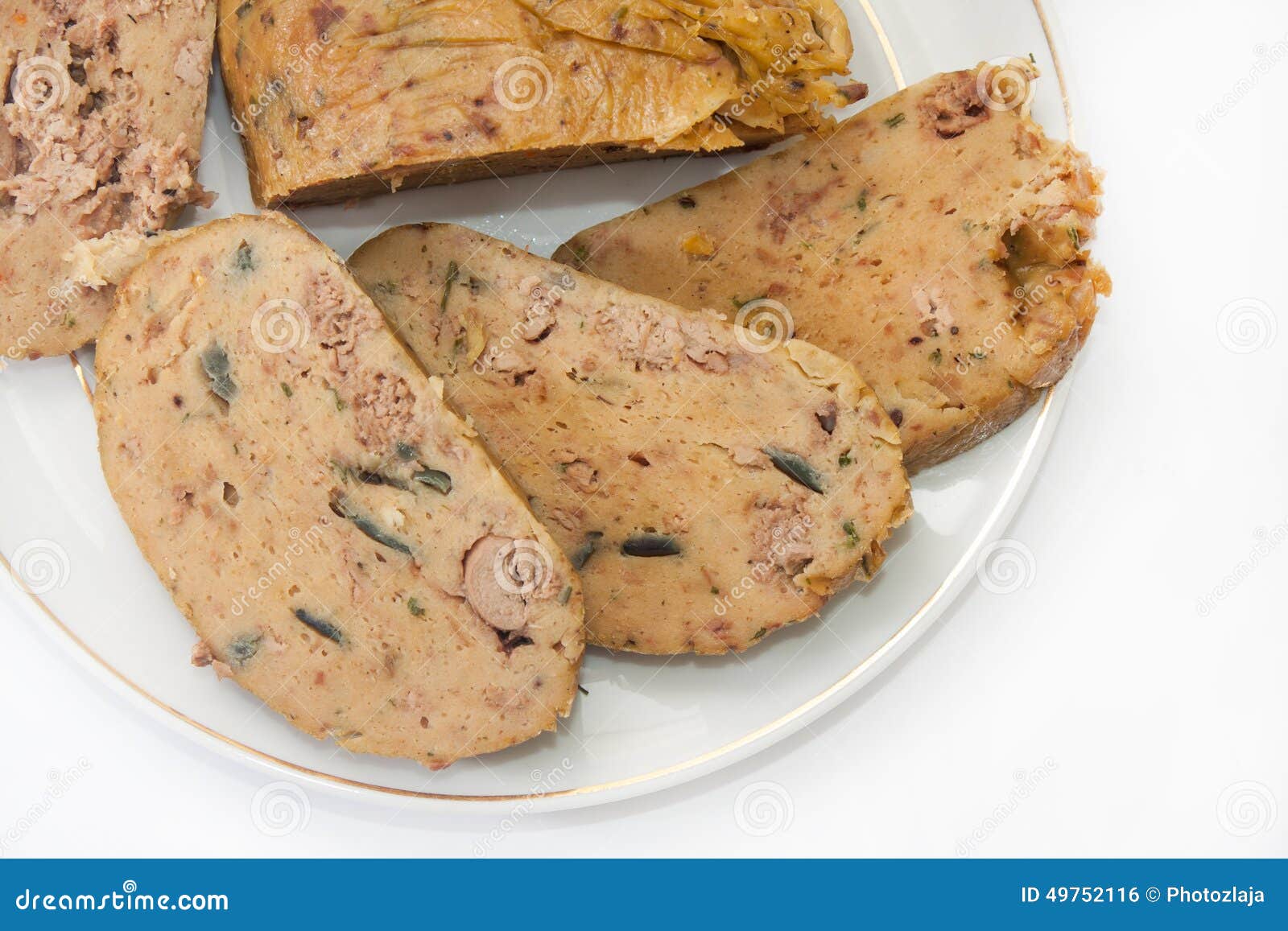 Slovak Chicken Liver Stuffing Specialty Stock Photo Image of homemade
