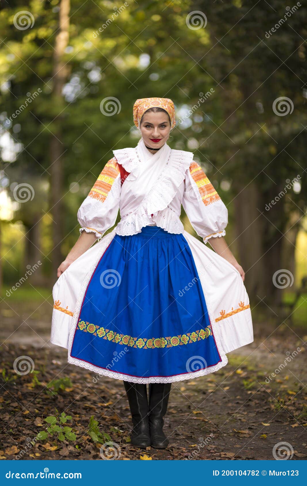 Slovak Folklore. Slovak Folklore Girl. Stock Photo - Image of ...