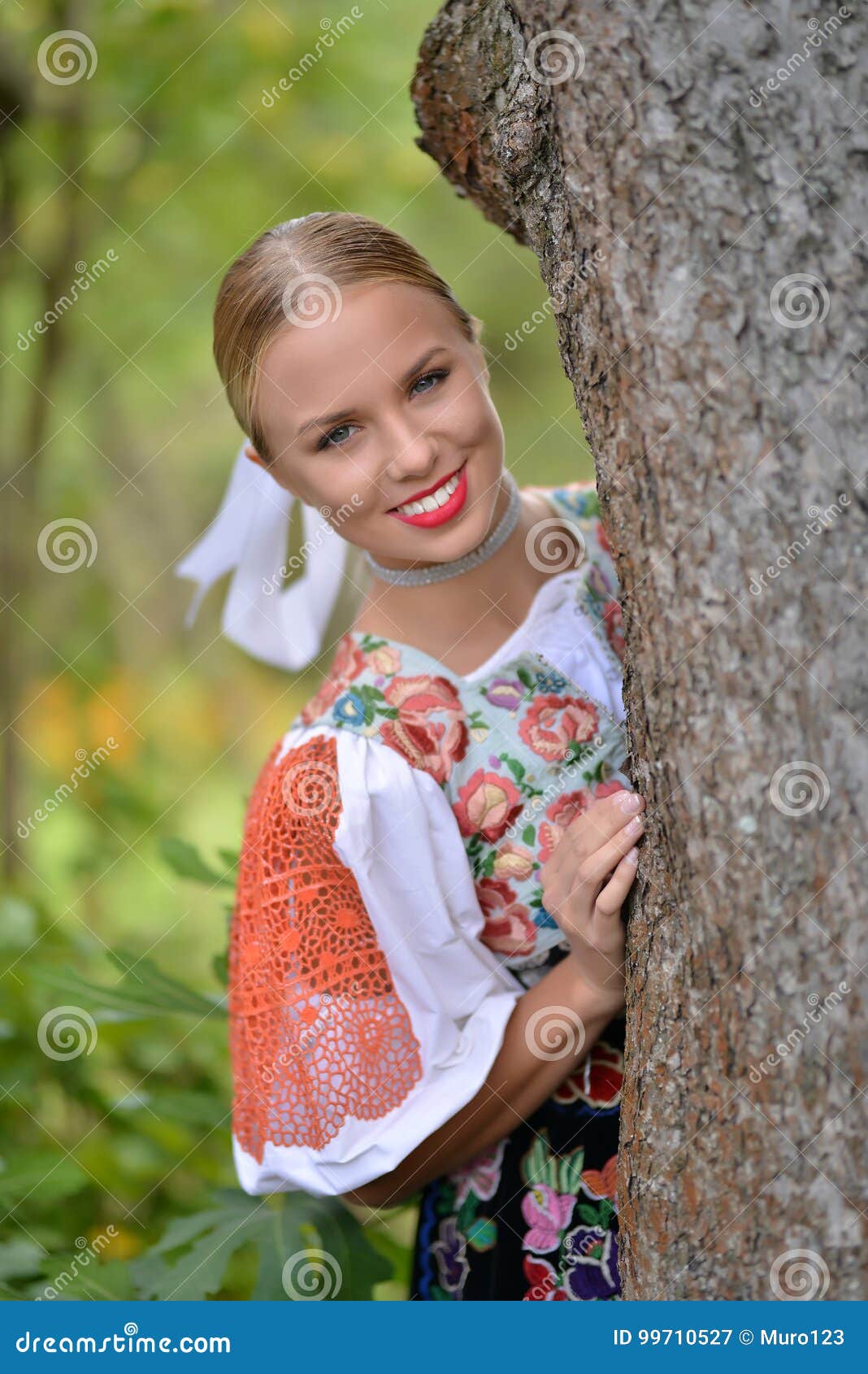 Slovakian girl stock image. Image of festival, detva - 99710527