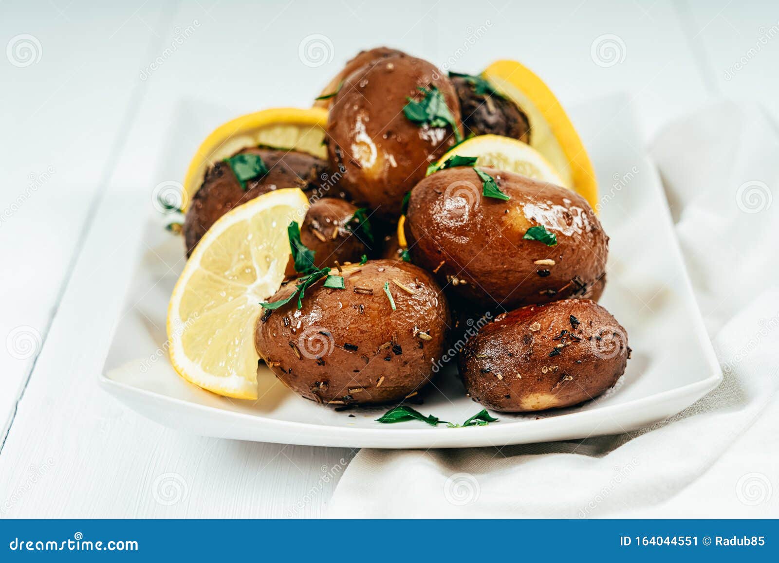 Slow Cooked Potato with Dried Mixed Herbs Stock Image Image of