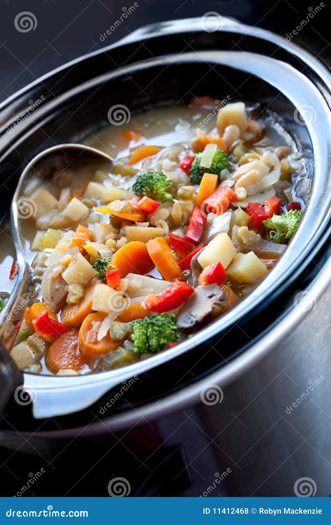 SlowCooked Vegetable Soup stock photo. Image of soup 11412468