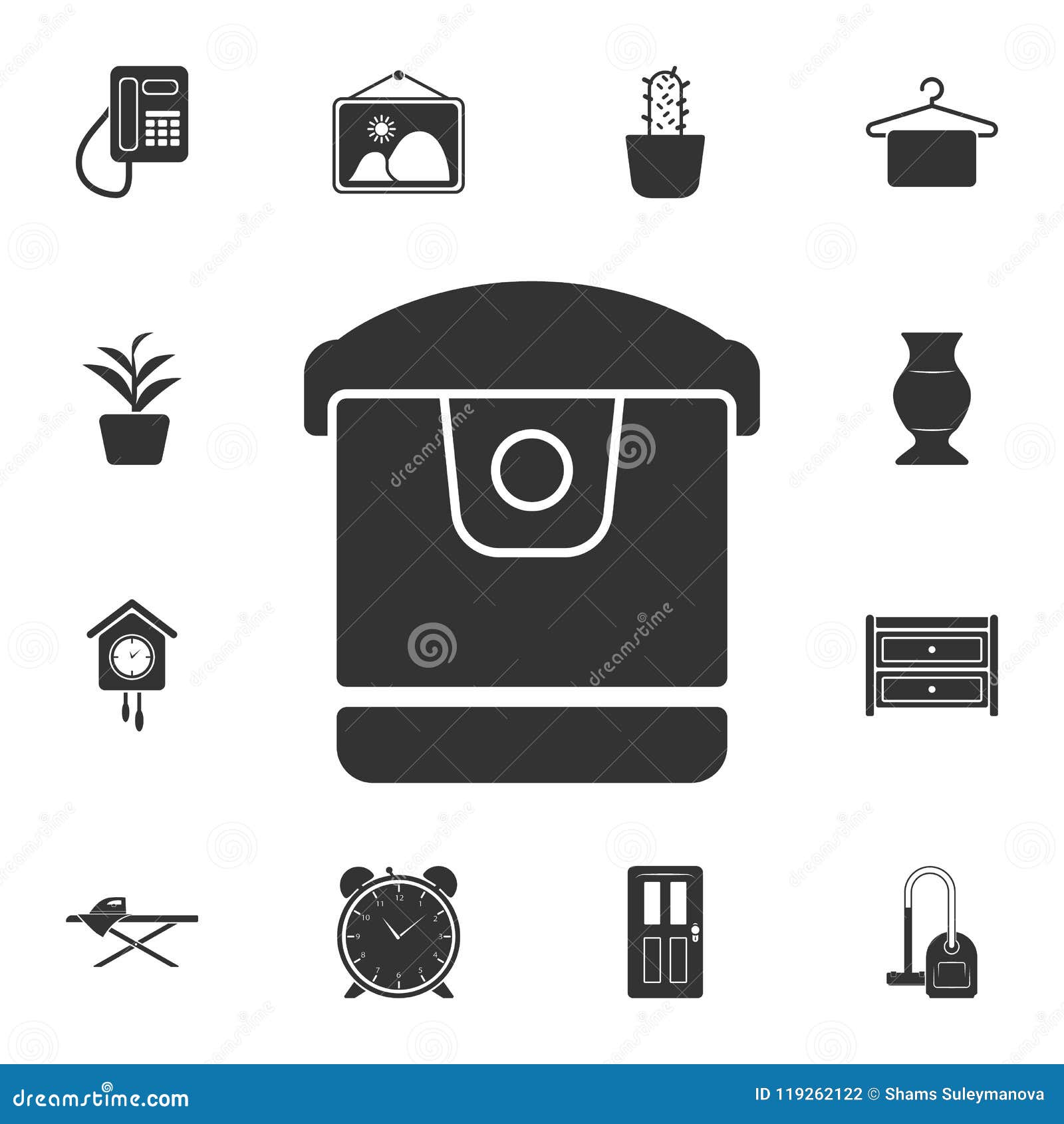 Slow Cooker Vector Icon. Simple Element Illustration. Slow Cooker Vector Symbol Design From Home ...