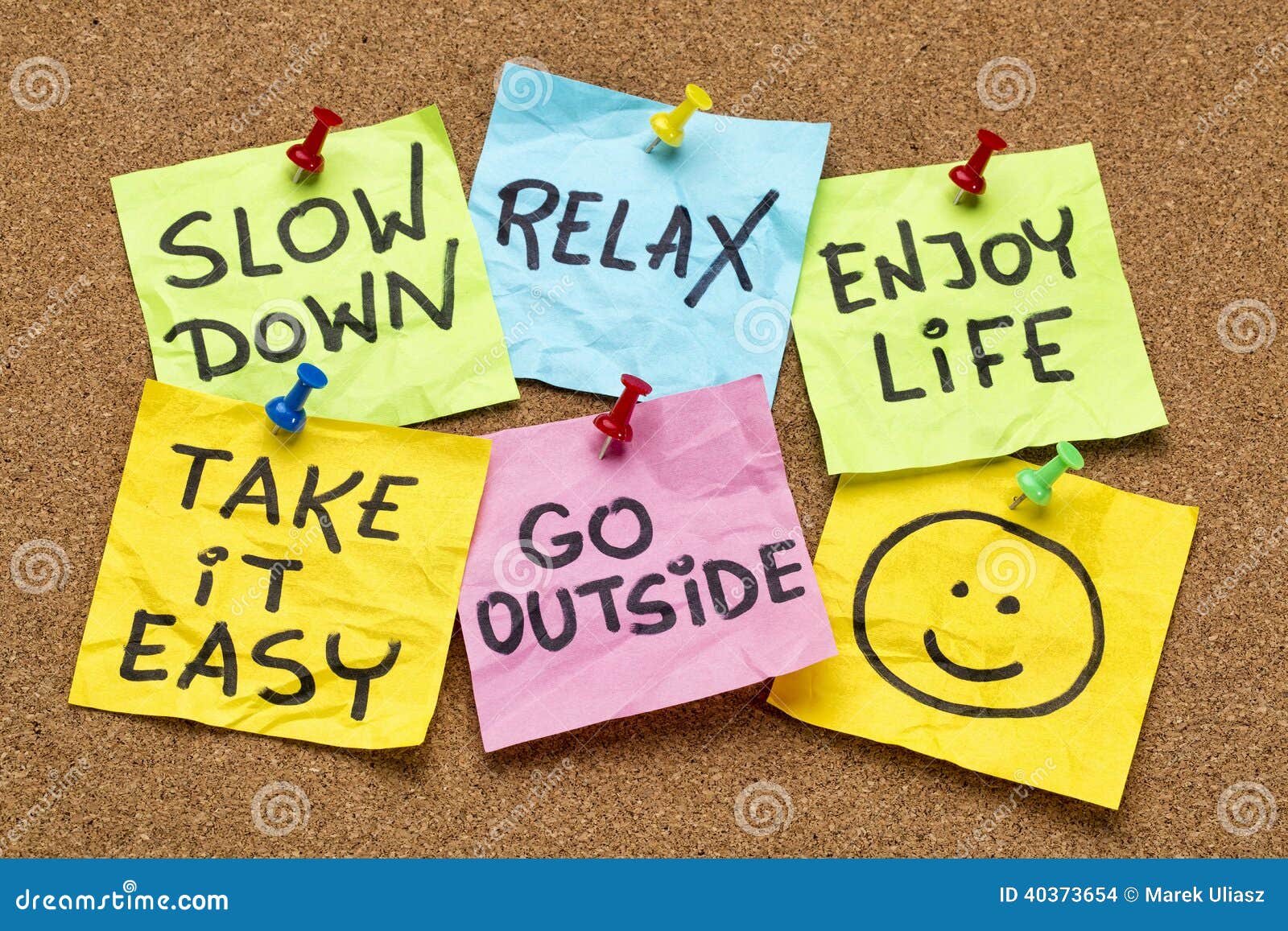 Slow down relax take it easy Stock