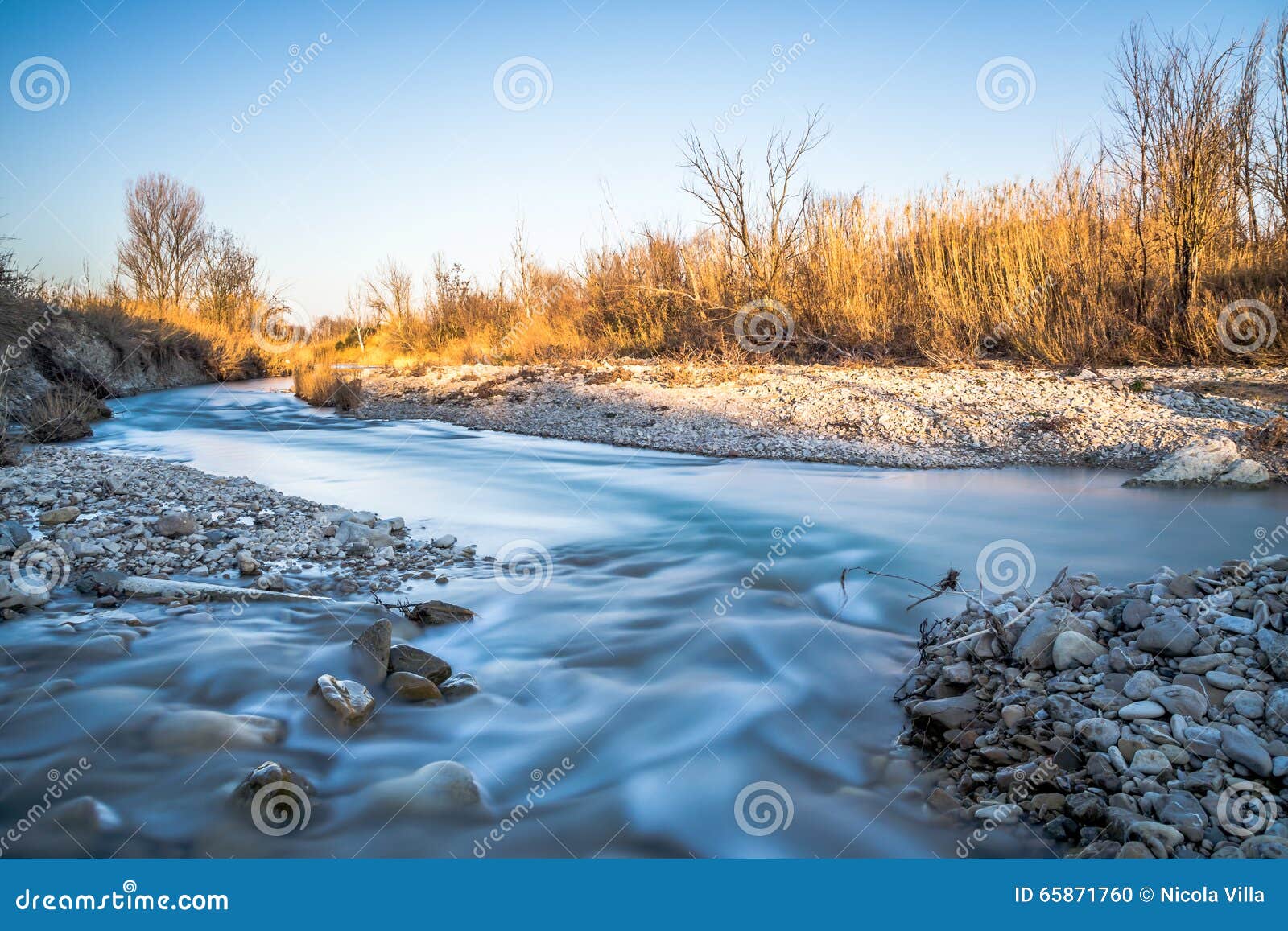 The slow flow of water stock photo. Image of stream, beautiful 65871760