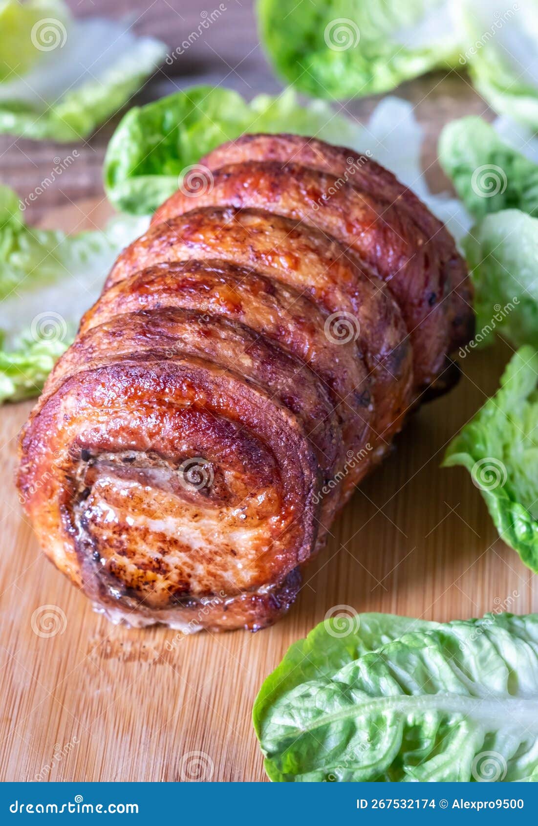 Slowroast rolled pork stock photo. Image of bacon, slowroast 267532174