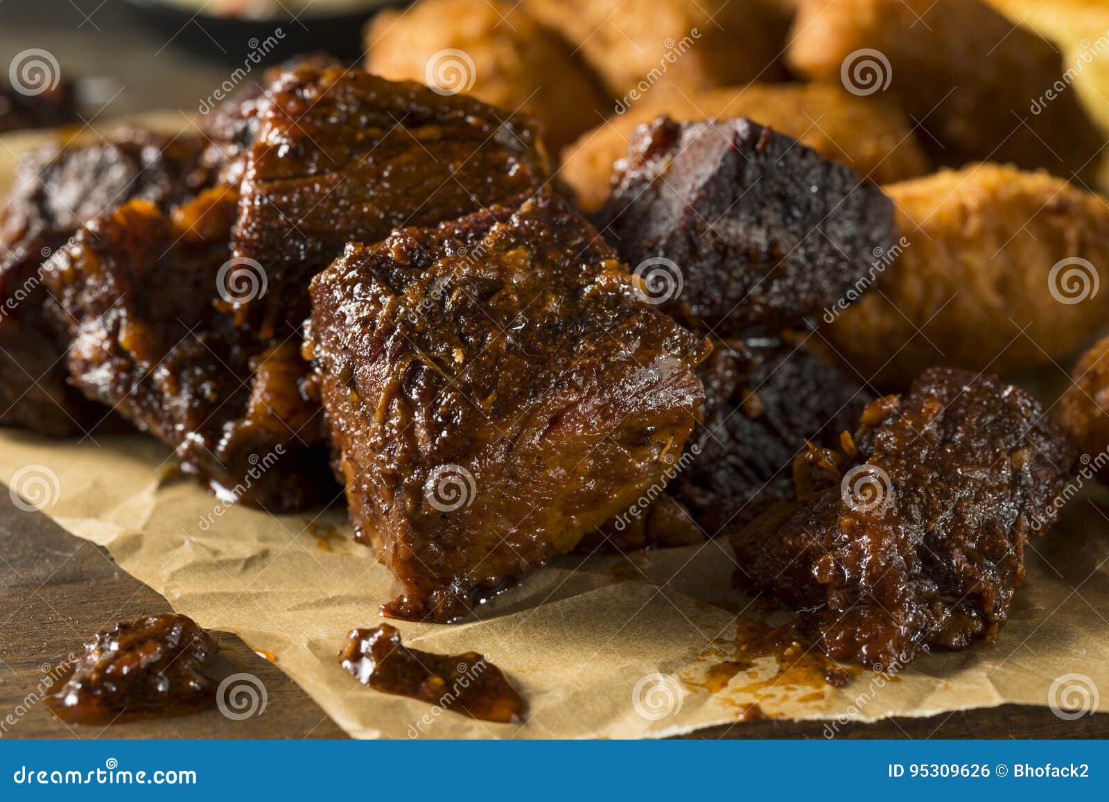 Slow Smoked Brisket Burnt Ends Barbecue Stock Photo Image of brisket