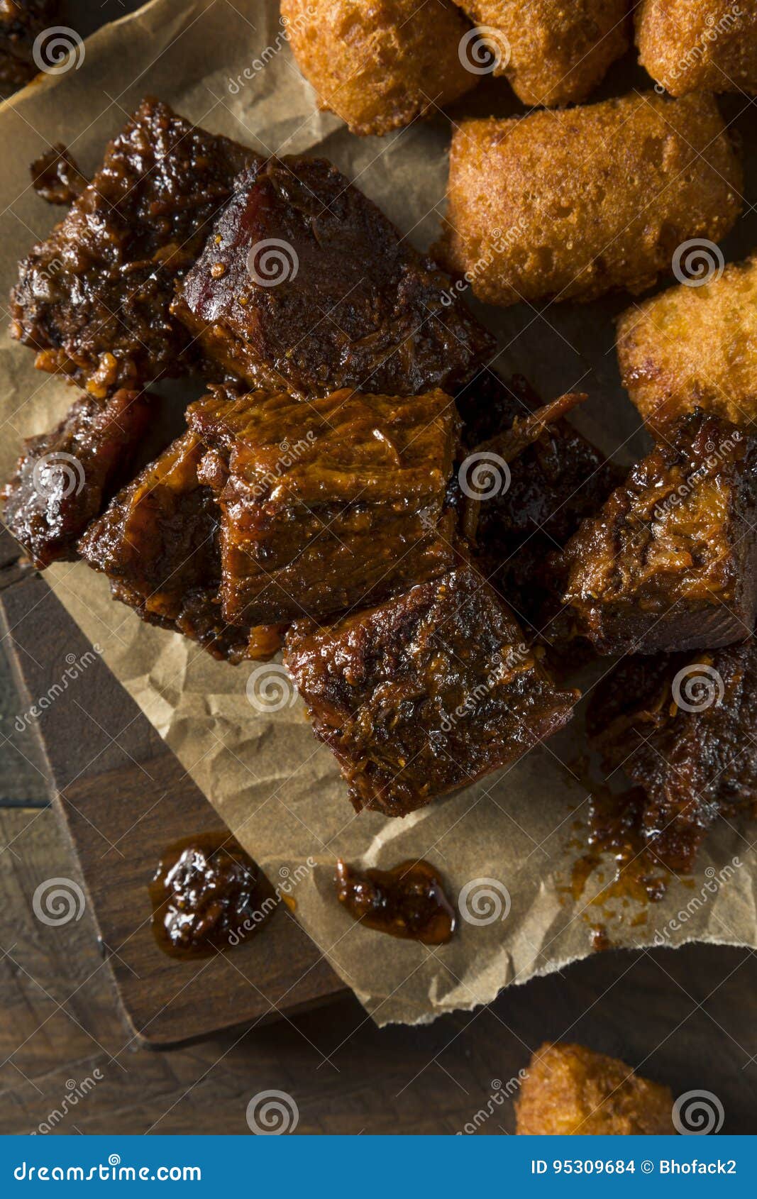 Slow Smoked Brisket Burnt Ends Barbecue Stock Photo Image of cooked
