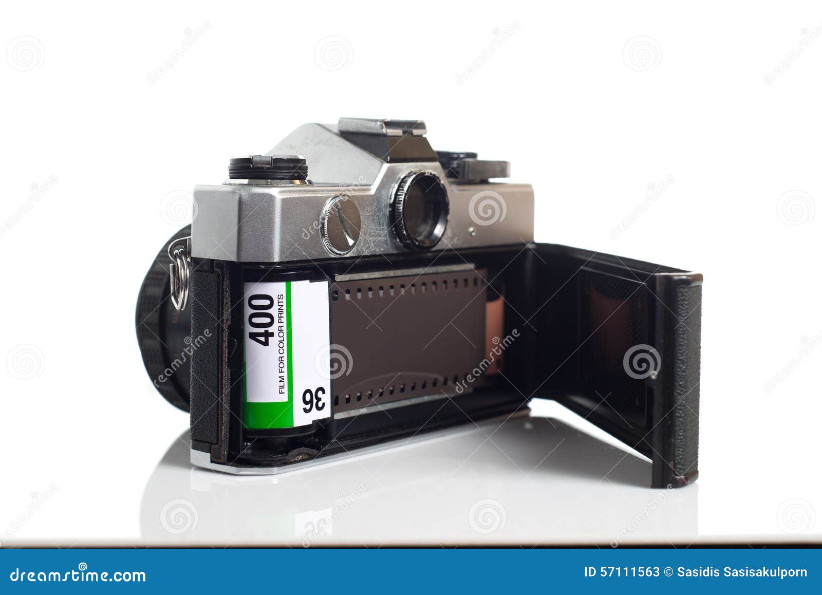 SLR Camera with Film Loaded Stock Image Image of camera, loaded 57111563