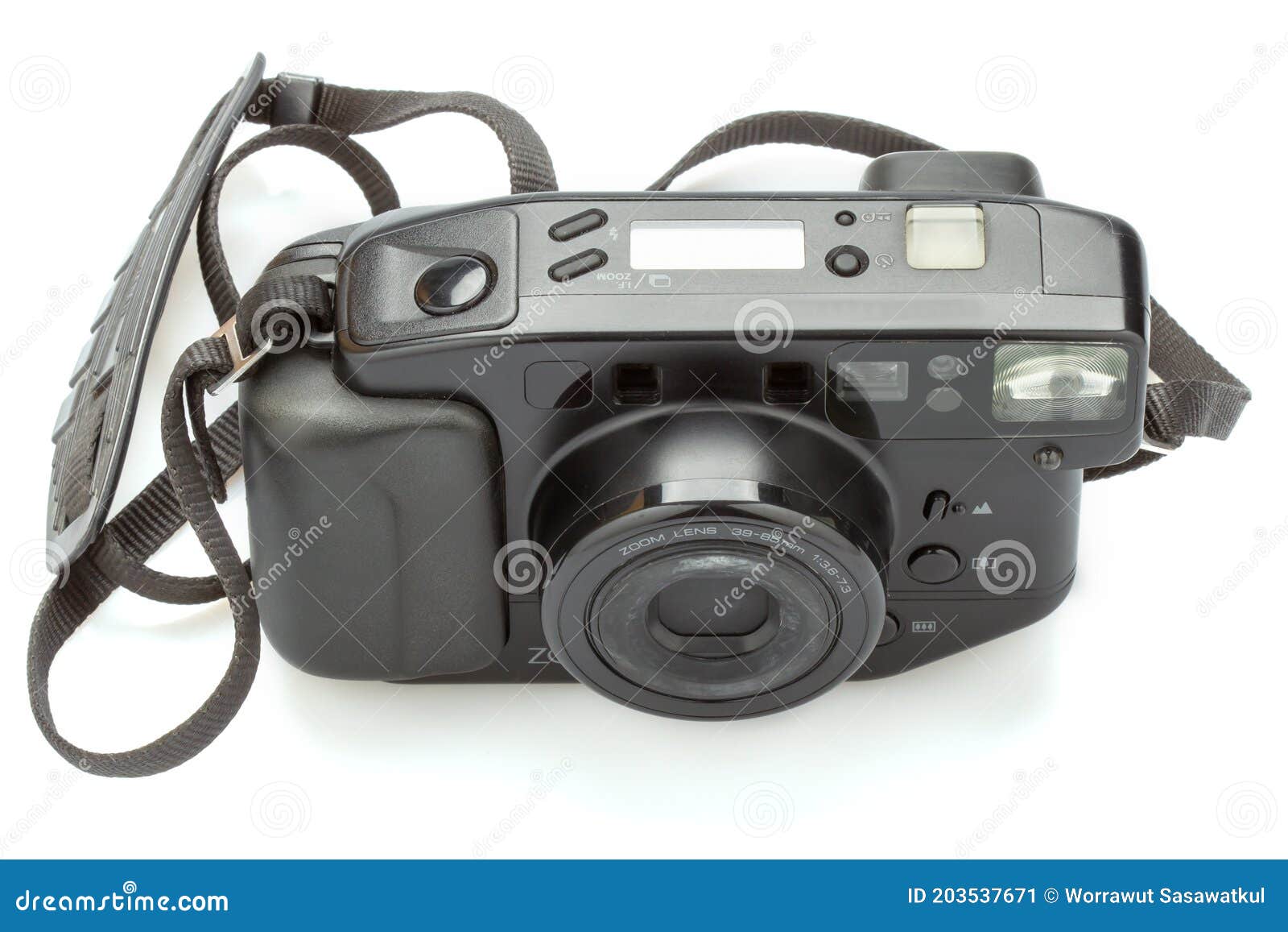Slr Kamera in Der 90er-Jahre Auf Weißem Hintergrund Stockbild - Bild von  foto, getrennt: 203537671