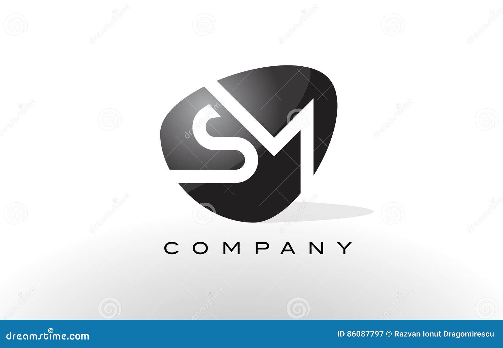 Sm Logo Letter Design Vector Stock Vector Illustration Of Icon Business