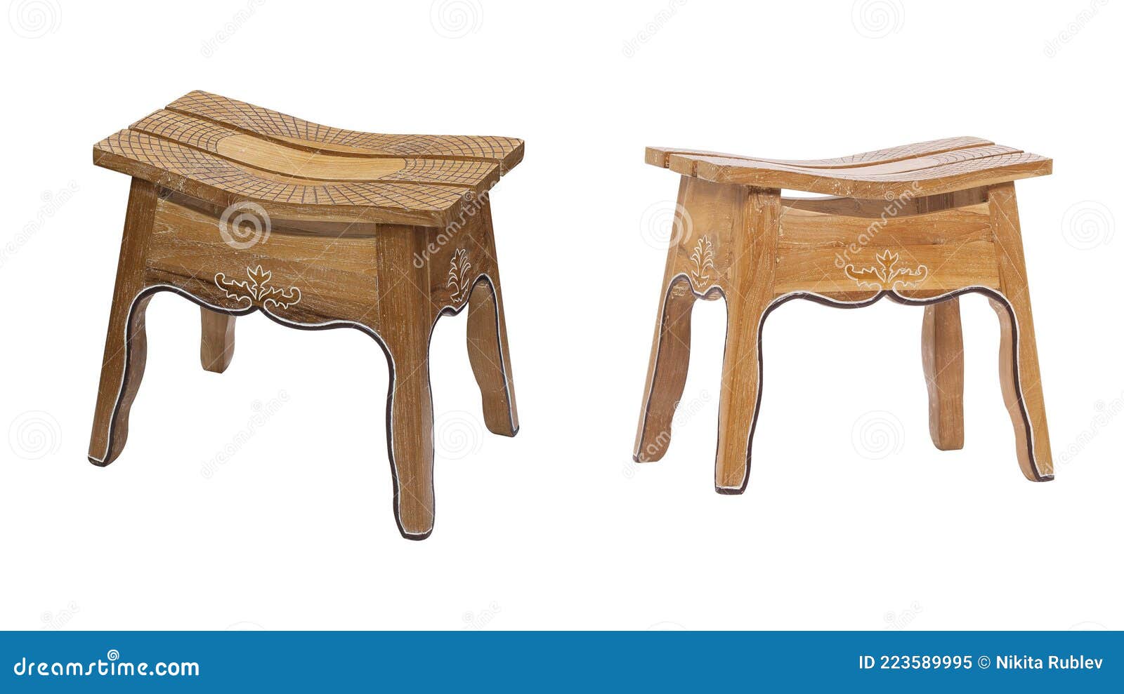 Small Antique Wooden Table Isolated Stock Image Image of baroque
