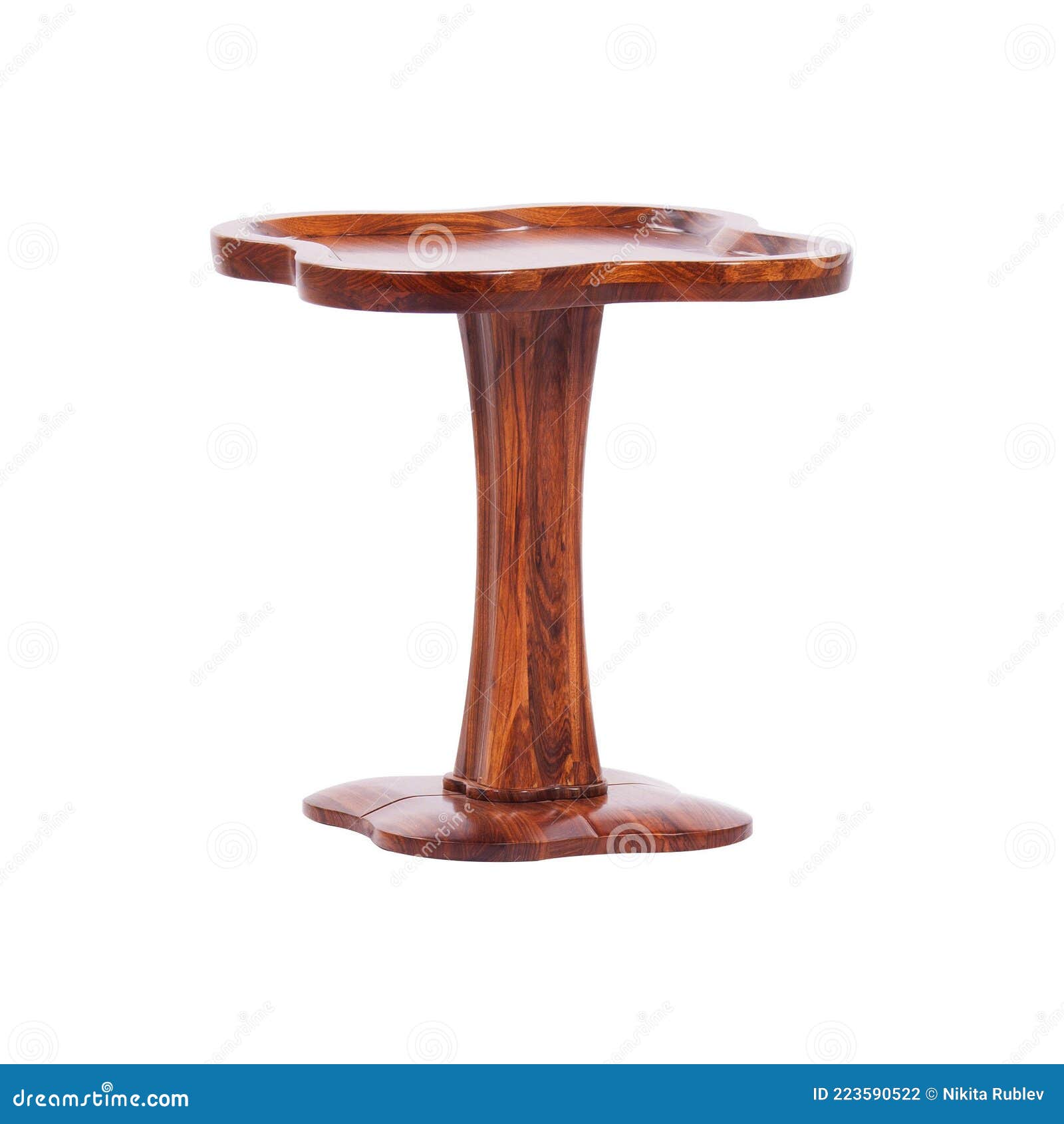 Small Antique Wooden Table Isolated Stock Photo Image of decorative, small 223590522