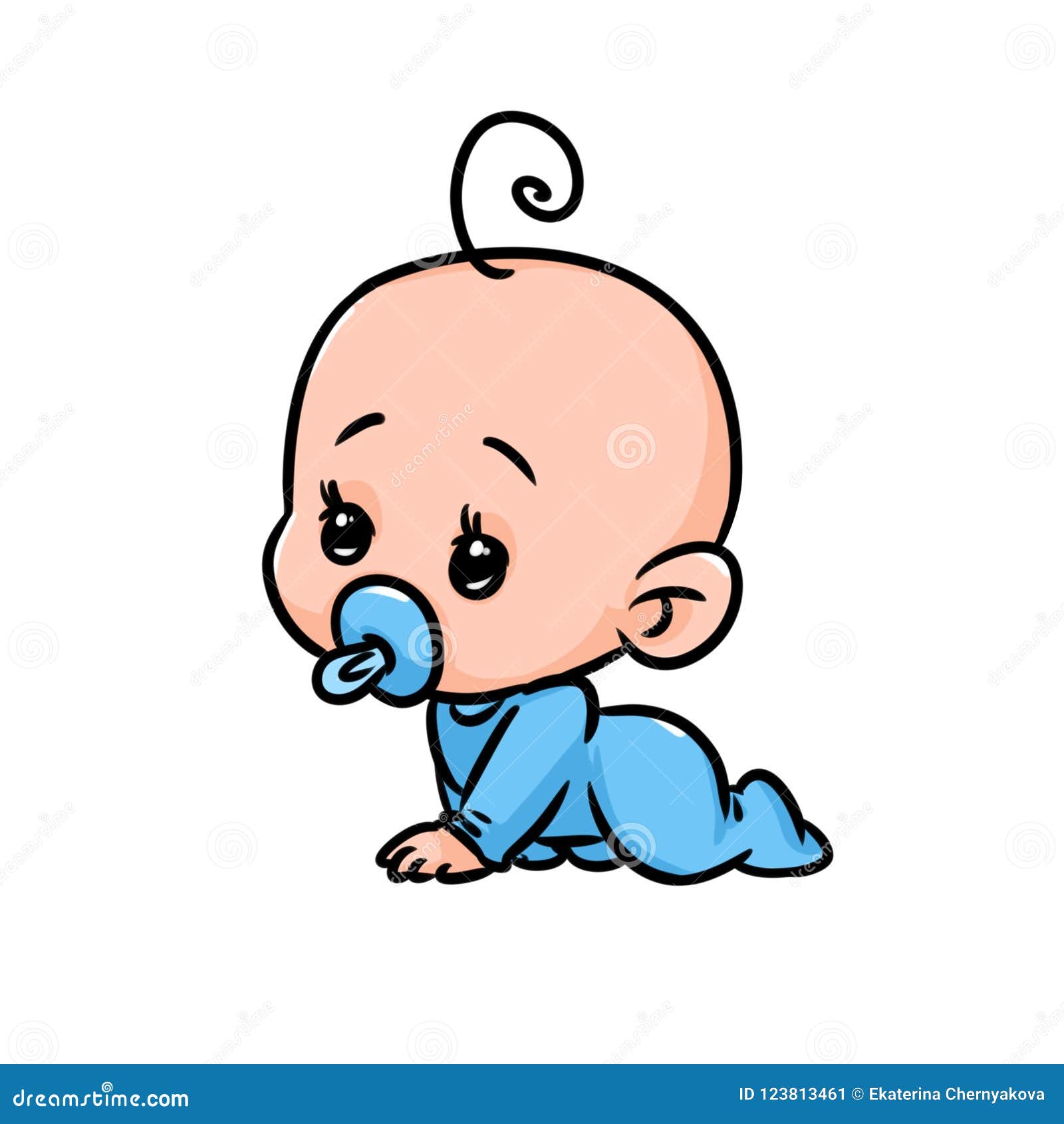 Small Baby Cartoon Minimalism Character Stock Illustration - Illustration  of nipple, little: 123813461