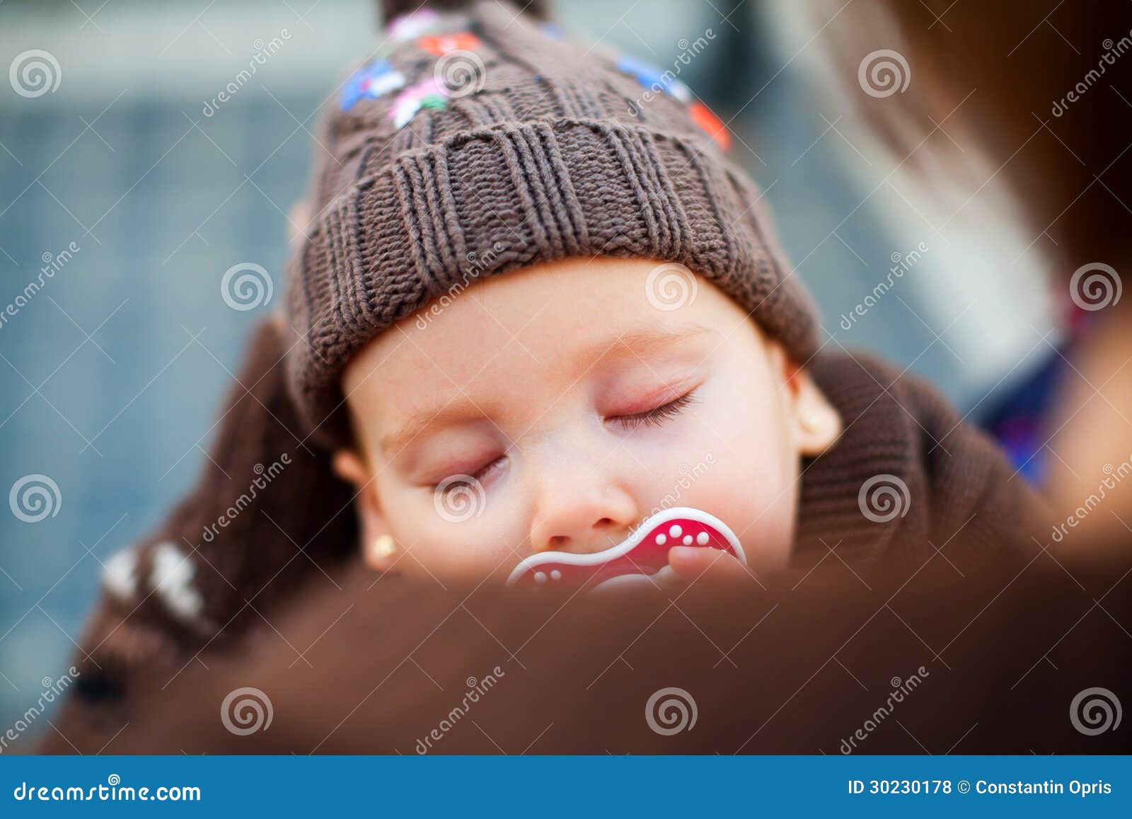 Sleeping in mother s arms stock photo. Image of childhood - 30230178
