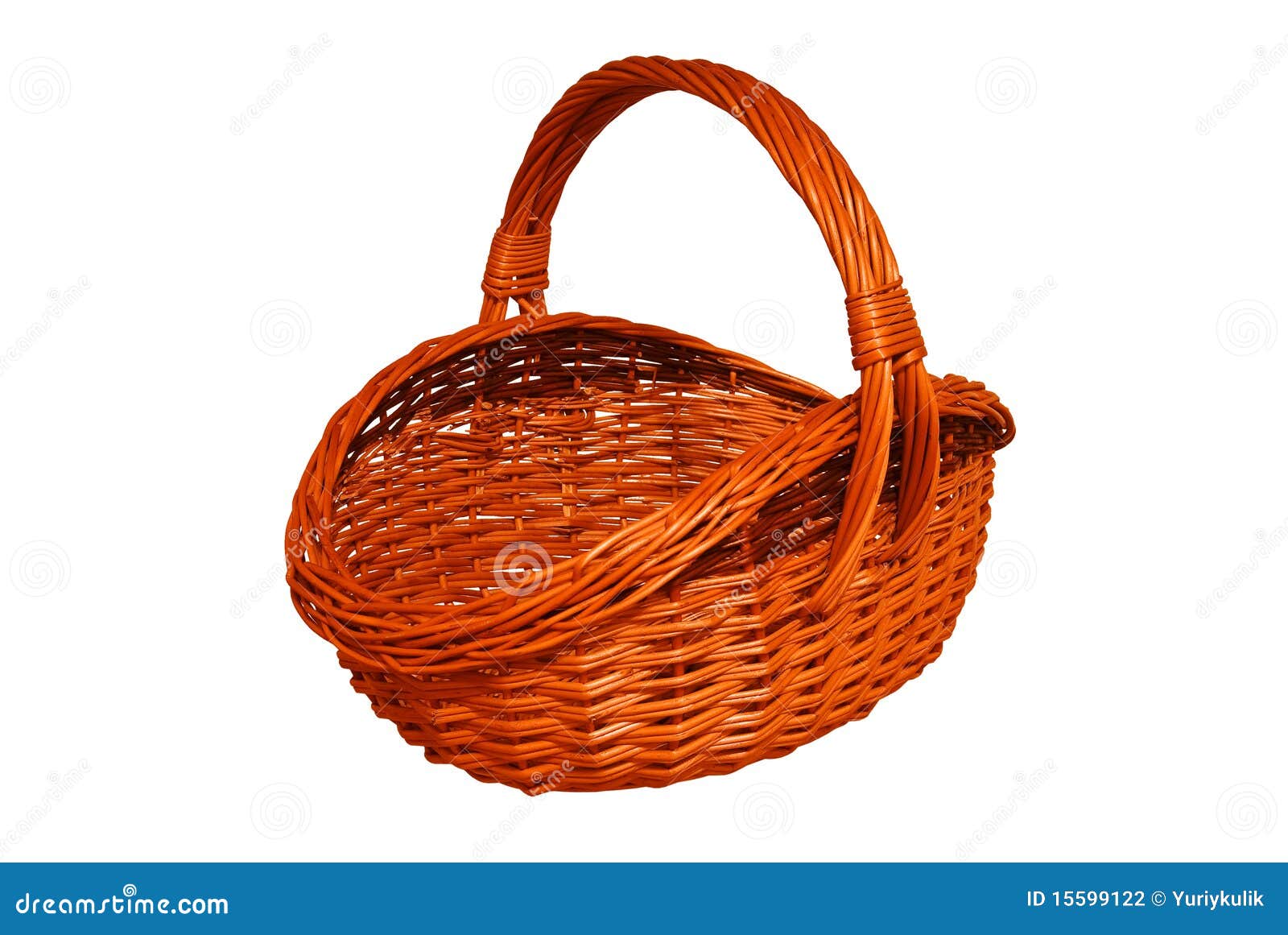 Small Basket on a White Background Stock Photo Image of beauty, elegant 15599122