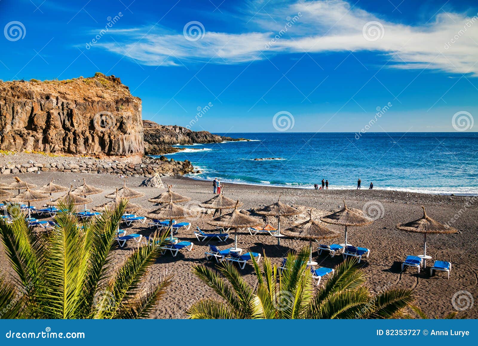 small beach in the village callao salvaje