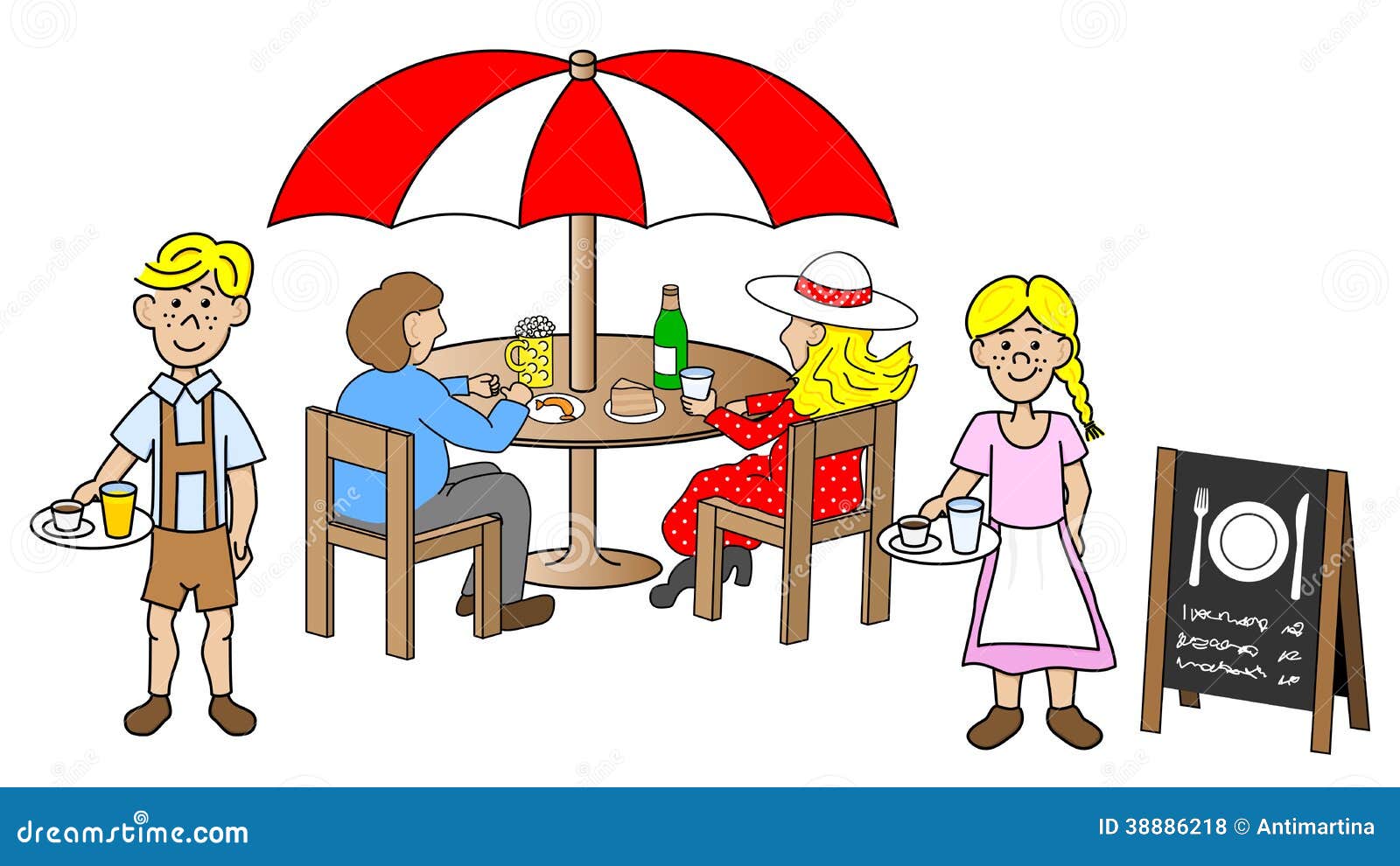 Small beer garden stock vector. Illustration of isolated 38886218