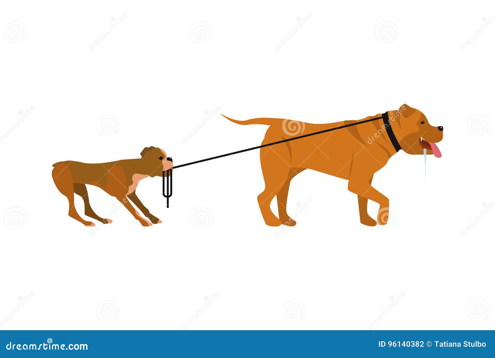 Small and big dogs stock vector. Illustration of design - 96140382