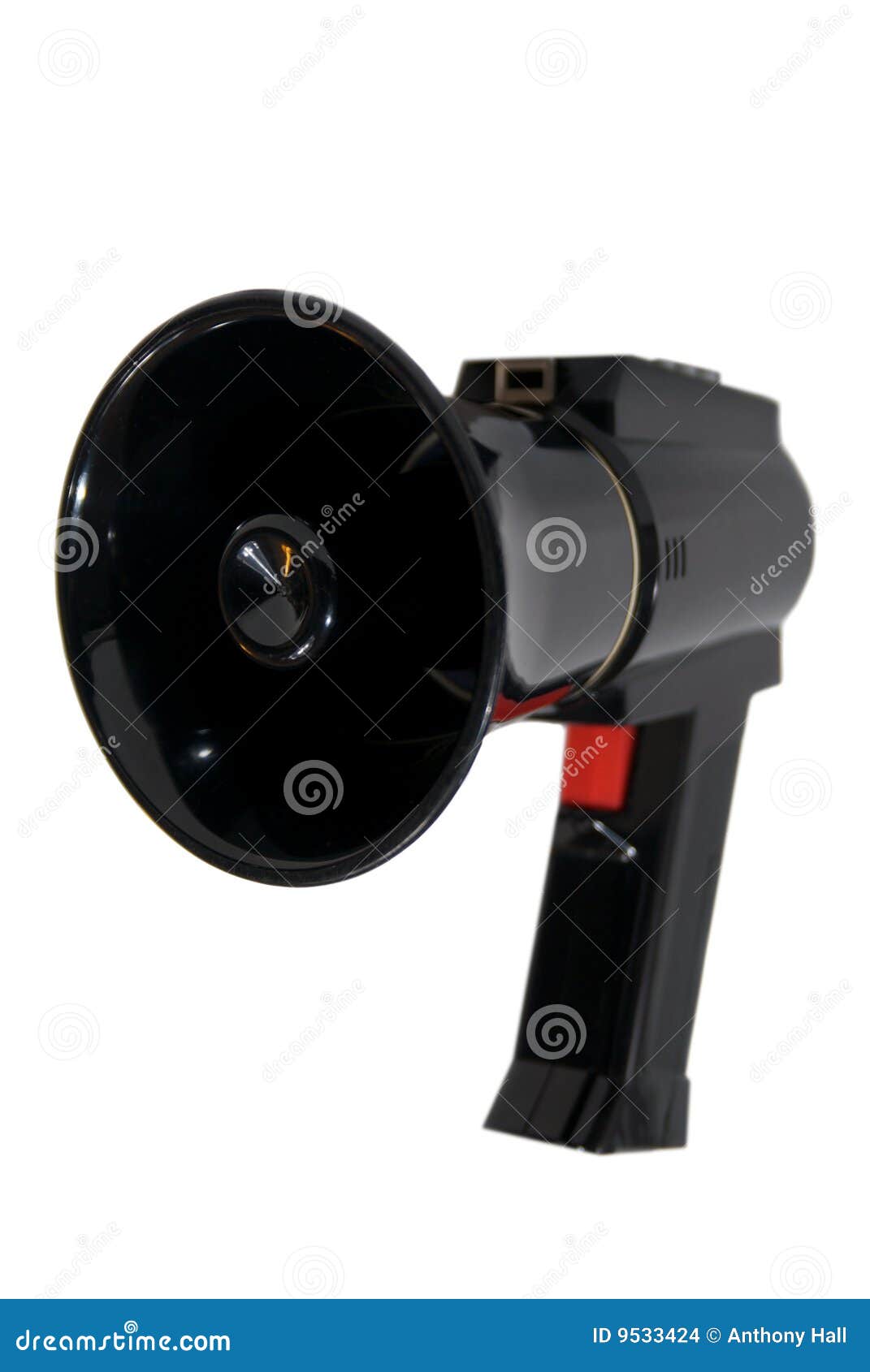 Small Black Megaphone stock photo. Image of message, speech 9533424