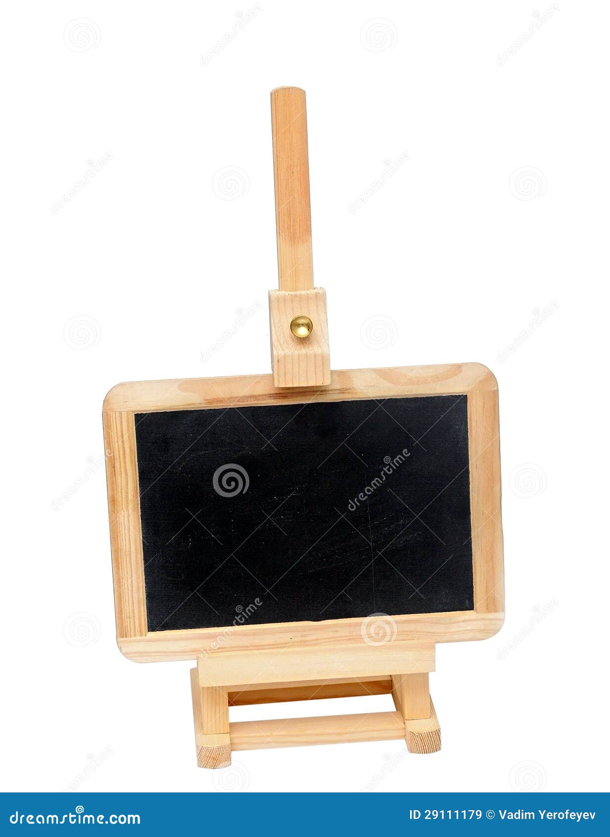 Small blackboard on easel stock image. Image of plank 29111179