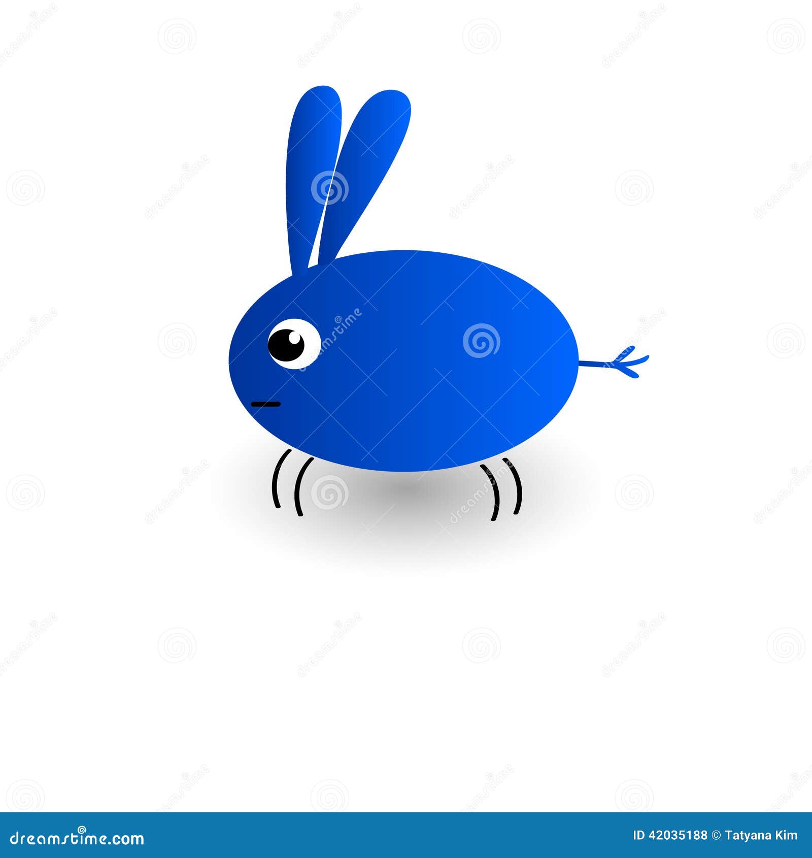 Small blue being stock vector. Illustration of character - 42035188