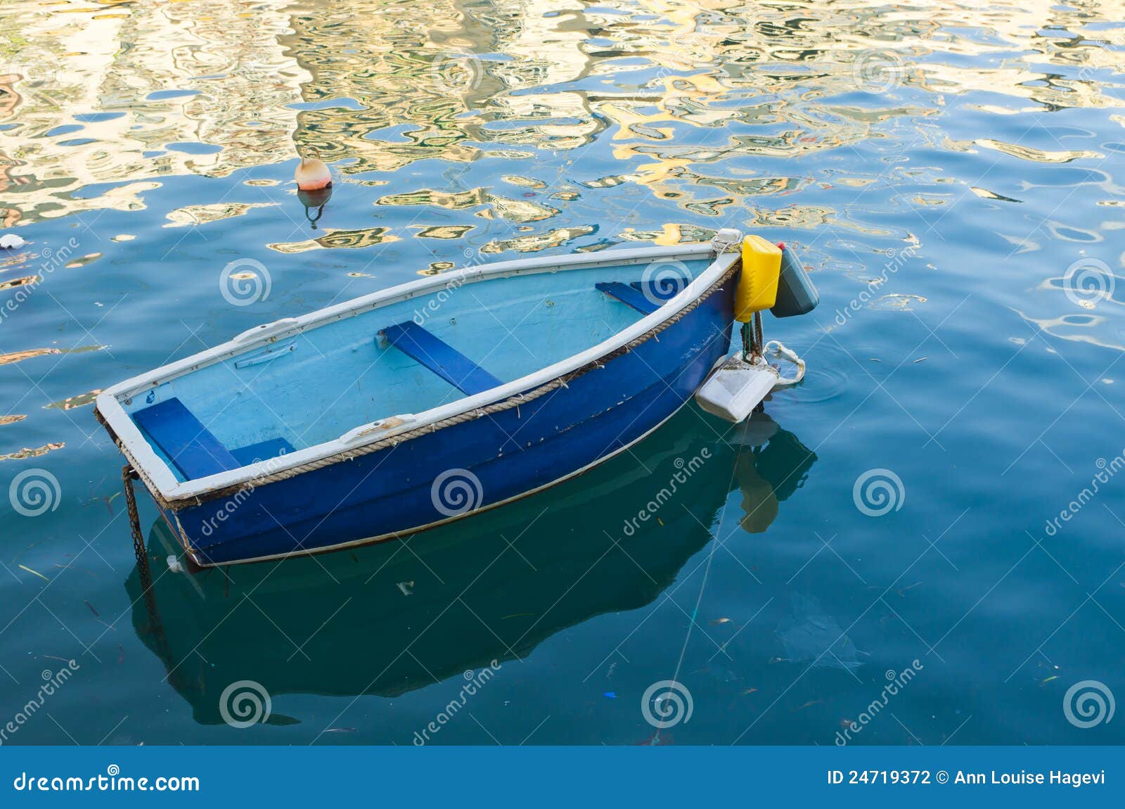 Small blue boat stock photo. Image of boat, rowboat, malta 