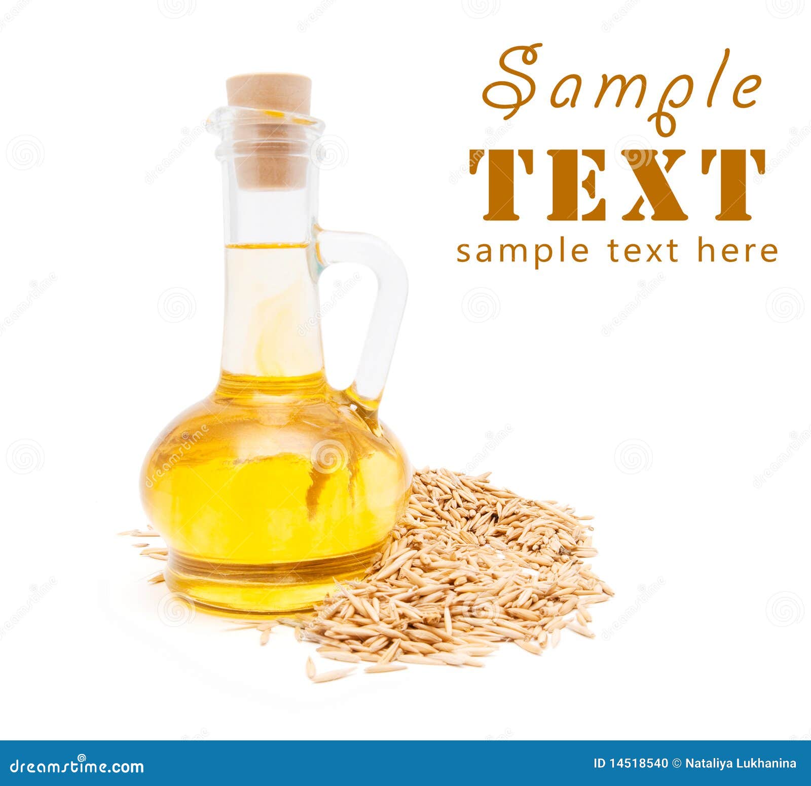 Small Bottle with Vegetable Oil Stock Photo Image of backgrounds