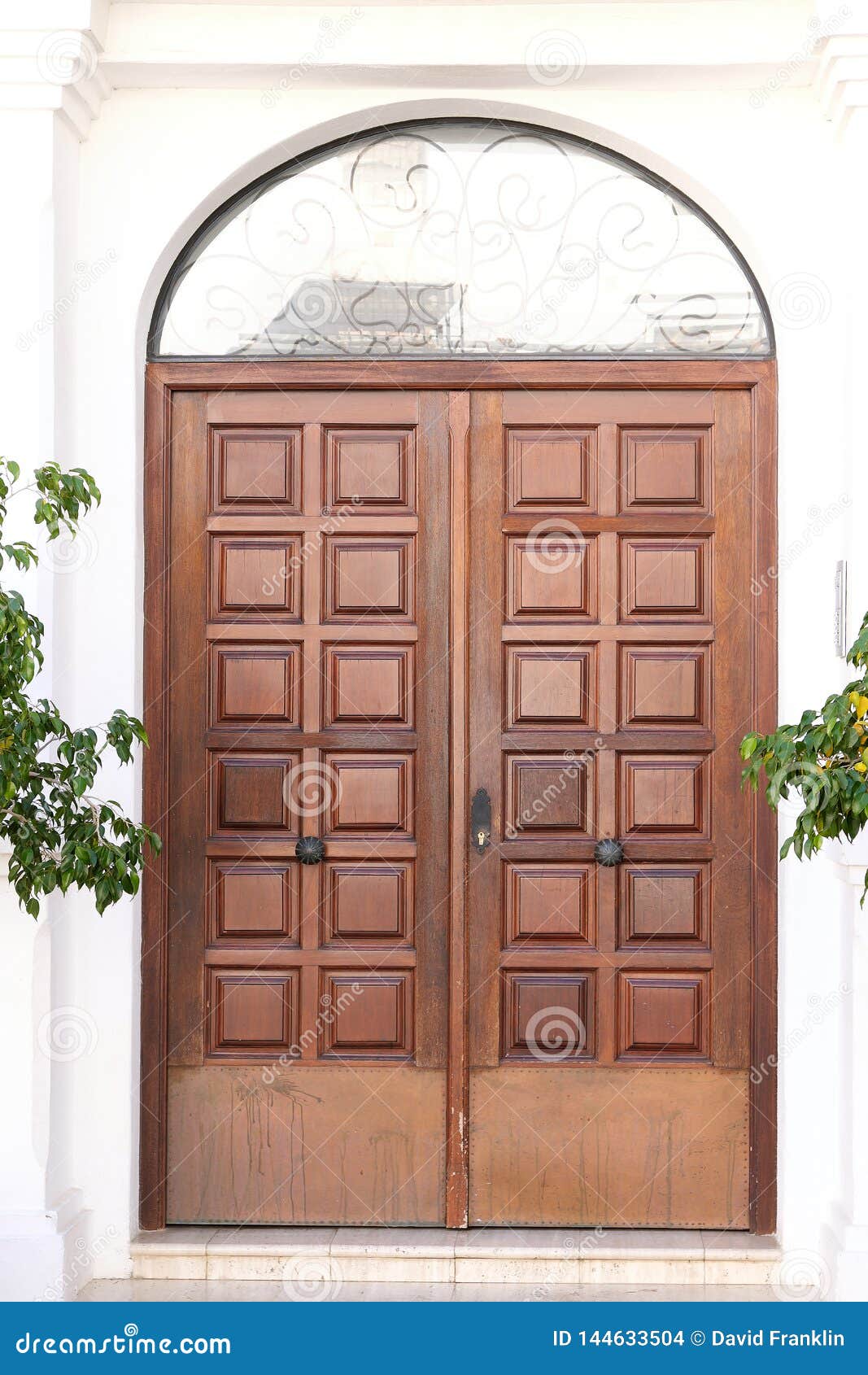 Small Boutique Luxury Hotel Front Door Entrance Spain Stock Photo ...