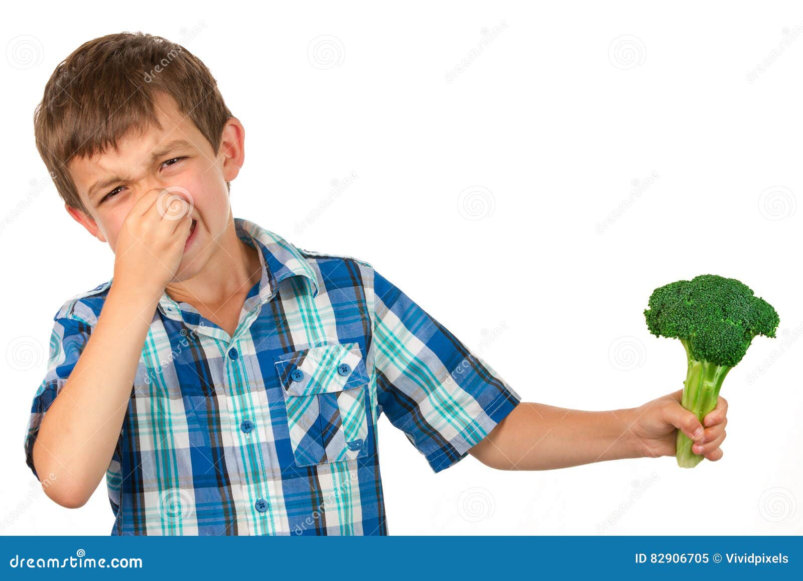 Small Boy Holding a Bunch of Broccoli Stock Image Image of vegetable