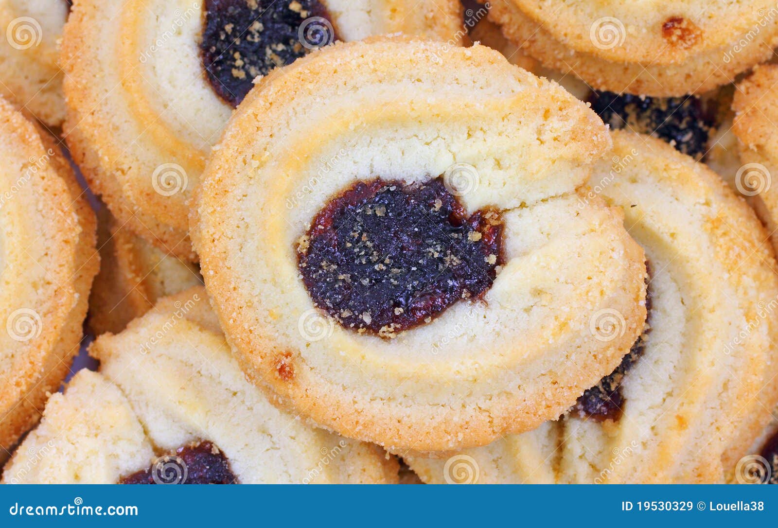 Small Boysenberry Cookies Close View Stock Image Image of dark, small