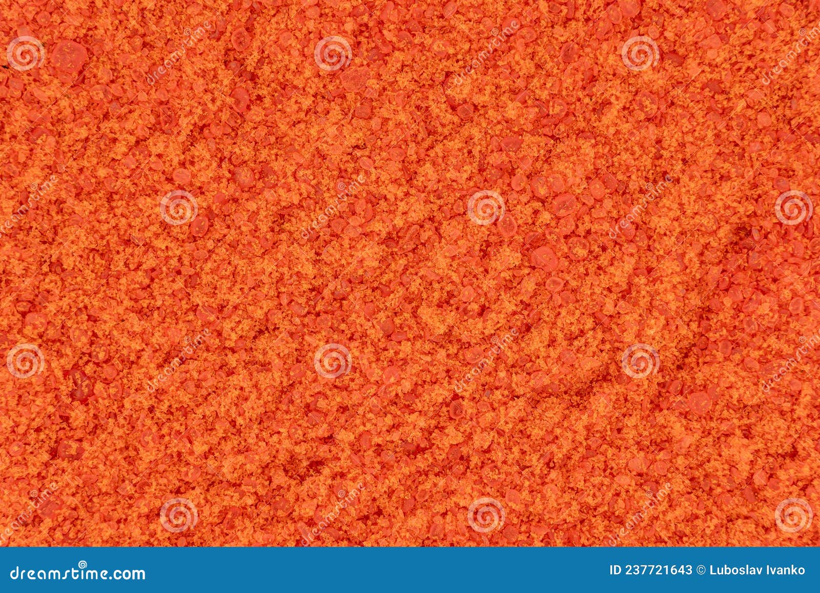 Small Bright Orange Crystals of Potassium Dichromate, Microscope Photo, Image Width 17mm